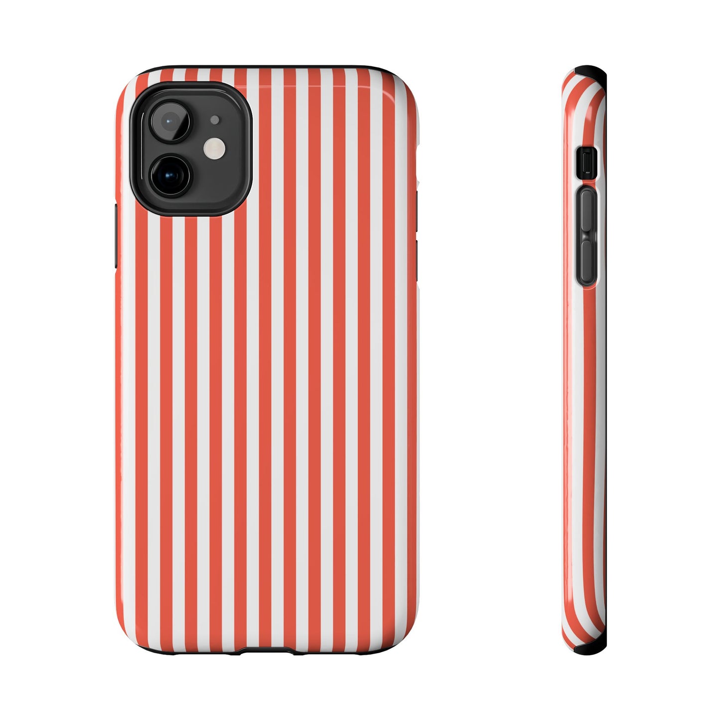 Red Stripes Phone Case - USA, Cute, Trendy, Durable, Hand-Designed Phone Cases