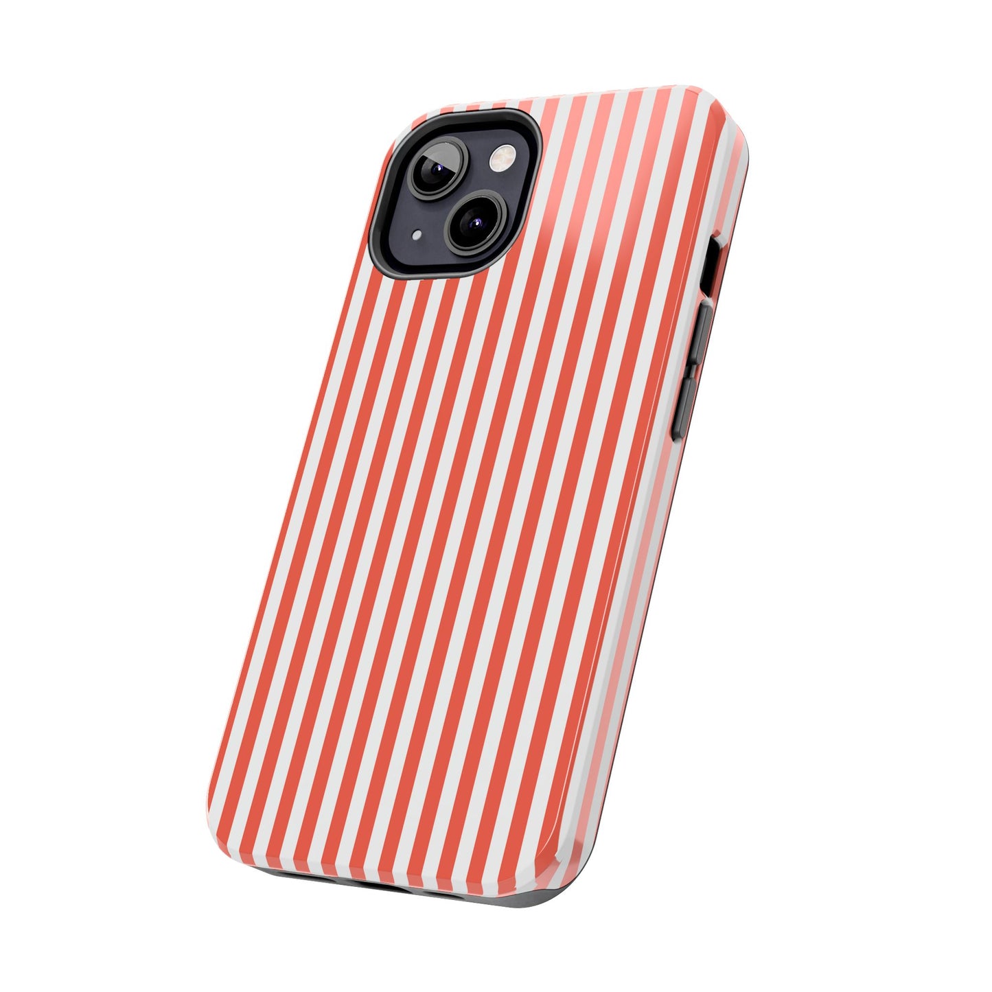 Red Stripes Phone Case - USA, Cute, Trendy, Durable, Hand-Designed Phone Cases