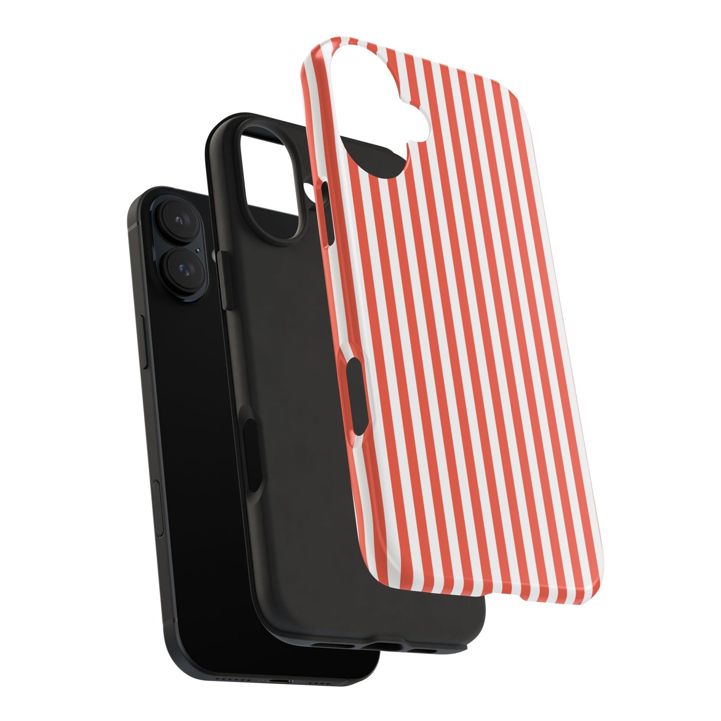 Red Stripes Phone Case - USA, Cute, Trendy, Durable, Hand-Designed Phone Cases