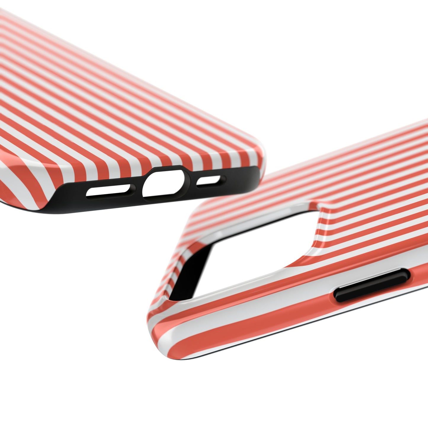 Red Stripes Phone Case - USA, Cute, Trendy, Durable, Hand-Designed Phone Cases