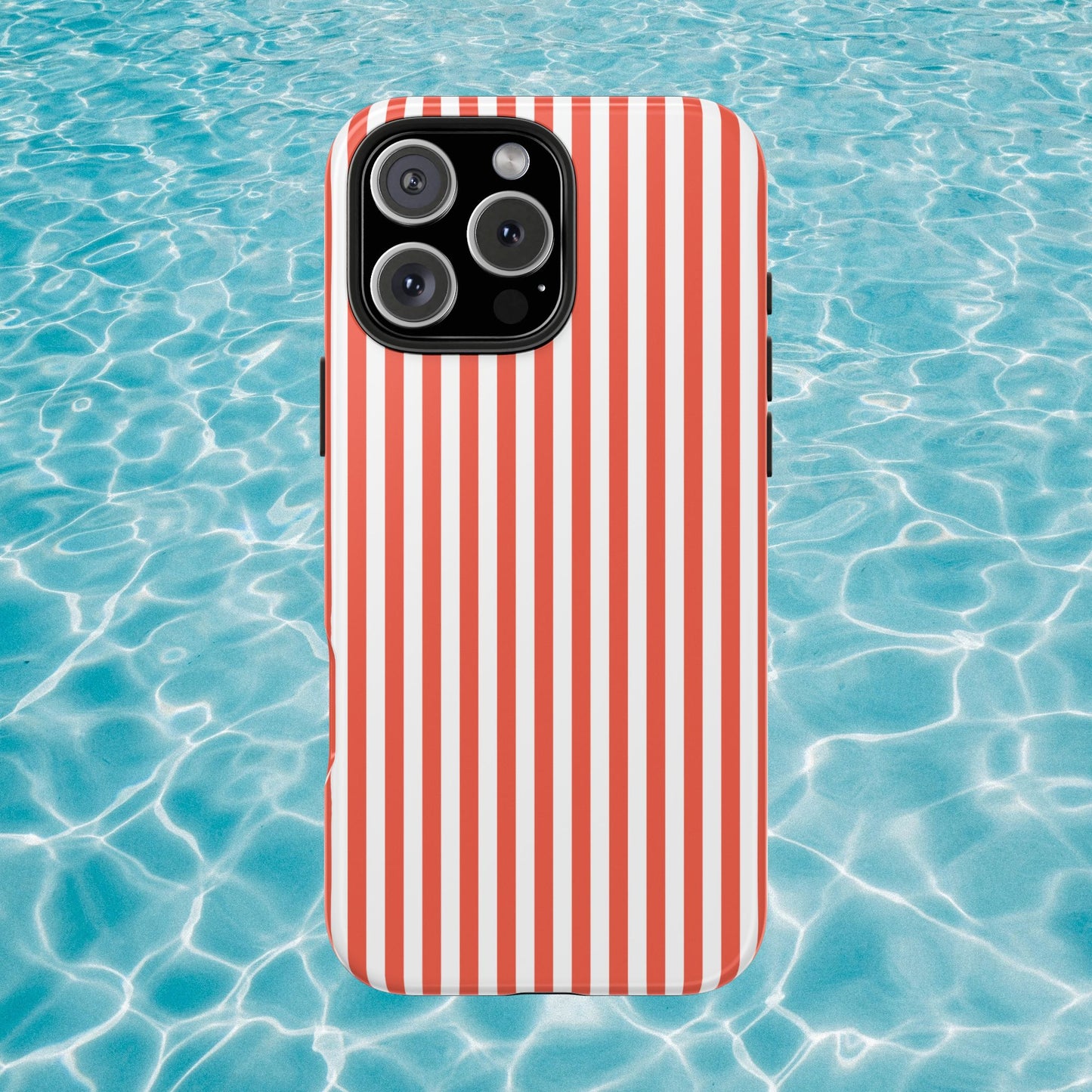 Red Stripes Phone Case - USA, Cute, Trendy, Durable, Hand-Designed Phone Cases