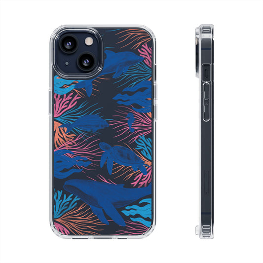 Clear Sea Creatures Phone Case by Asho Designs