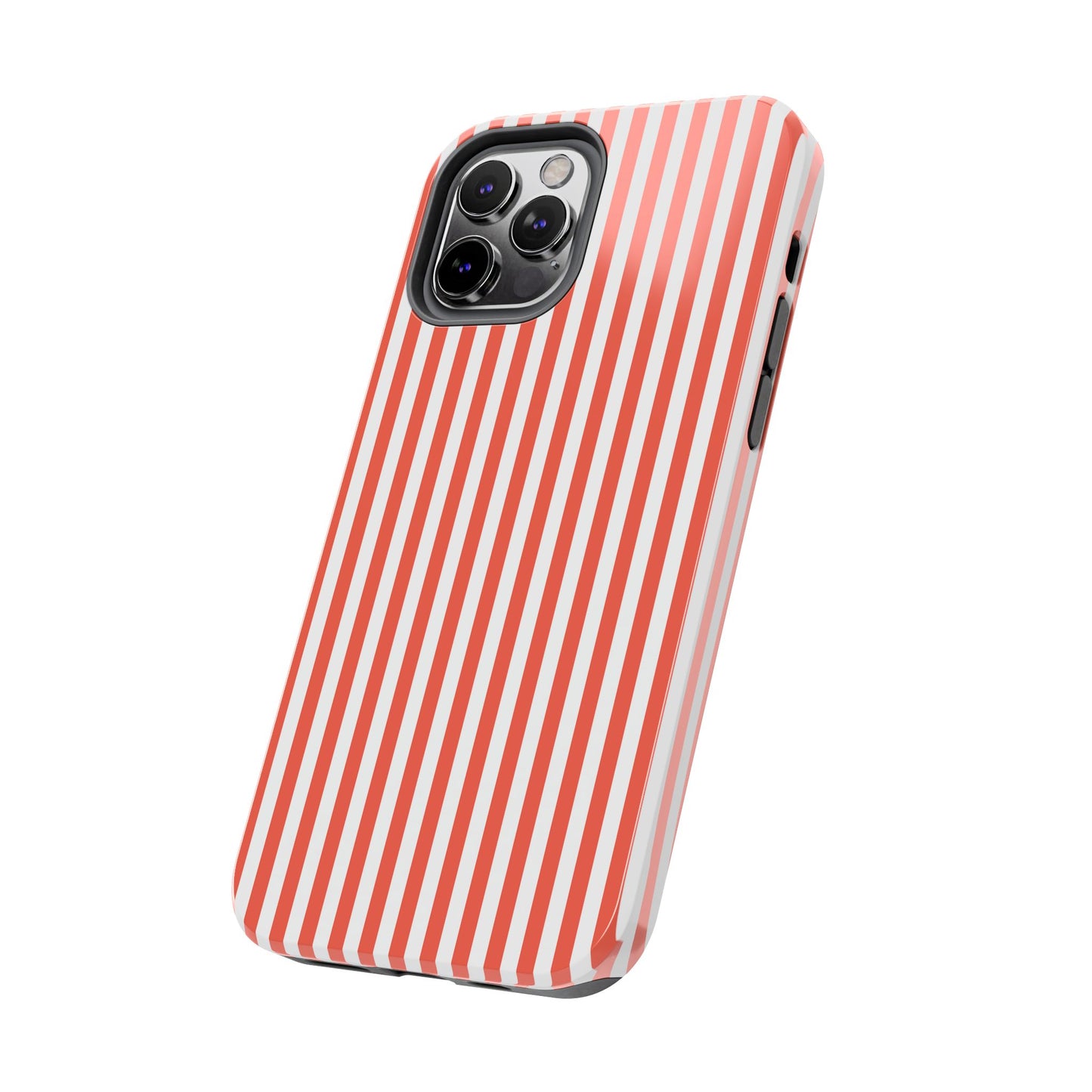 Red Stripes Phone Case - USA, Cute, Trendy, Durable, Hand-Designed Phone Cases