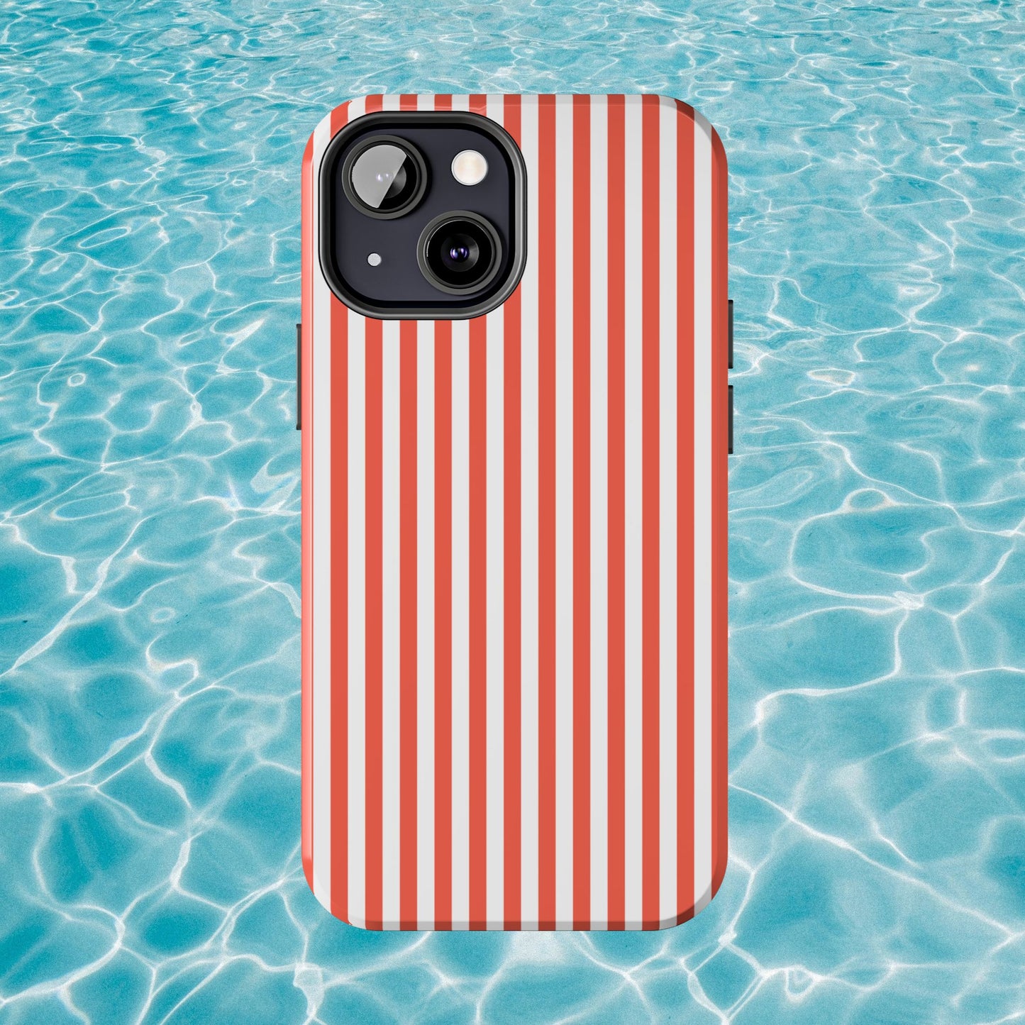 Red Stripes Phone Case - USA, Cute, Trendy, Durable, Hand-Designed Phone Cases