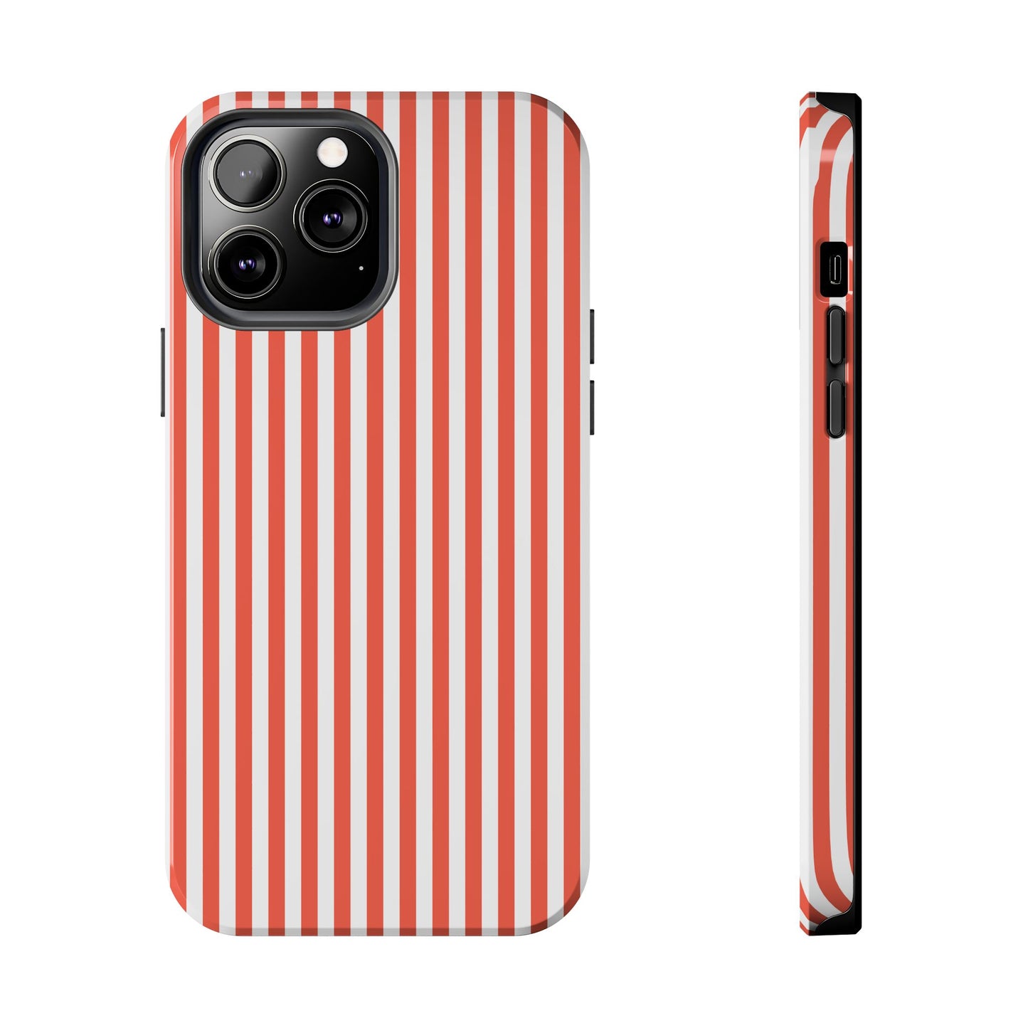 Red Stripes Phone Case - USA, Cute, Trendy, Durable, Hand-Designed Phone Cases