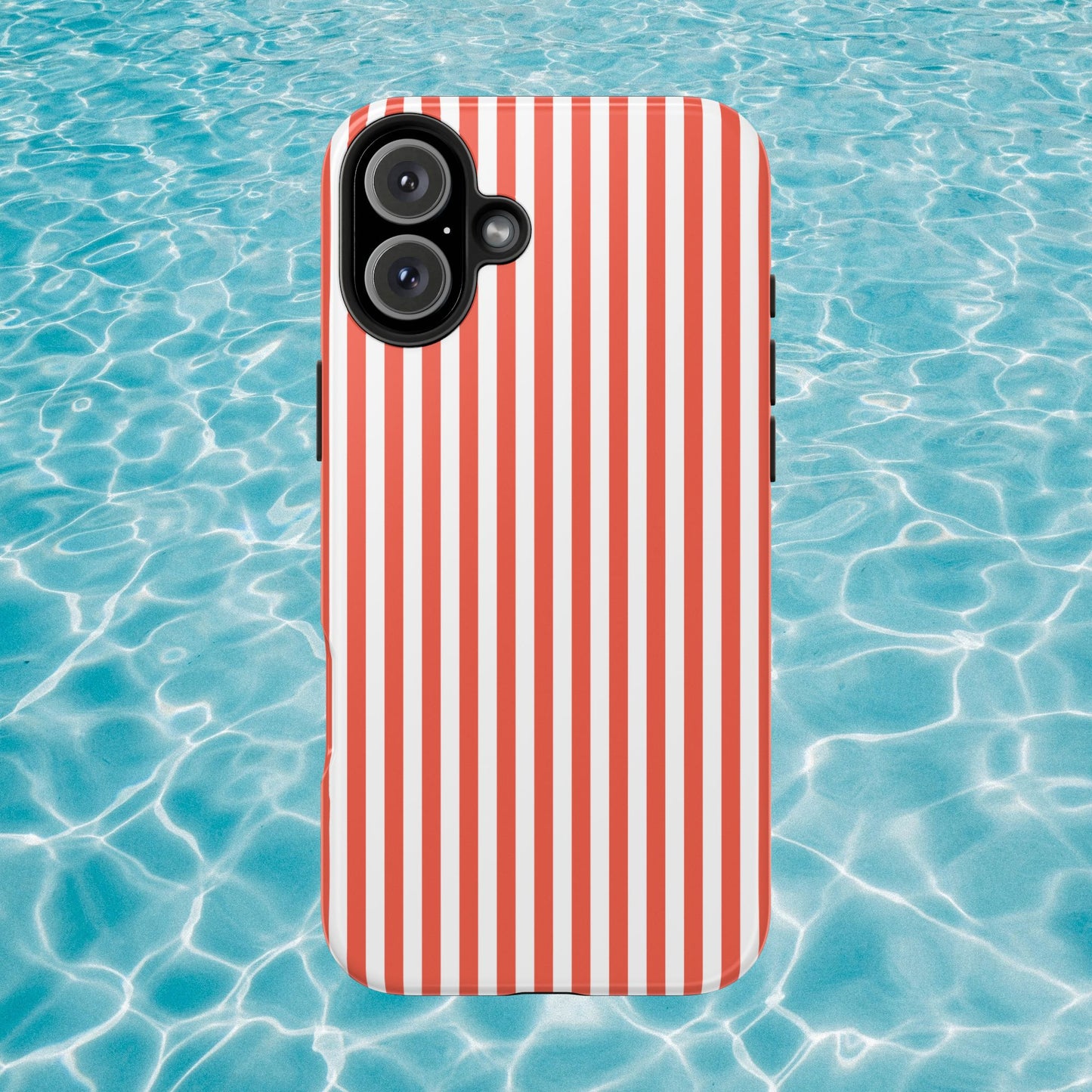 Red Stripes Phone Case - USA, Cute, Trendy, Durable, Hand-Designed Phone Cases