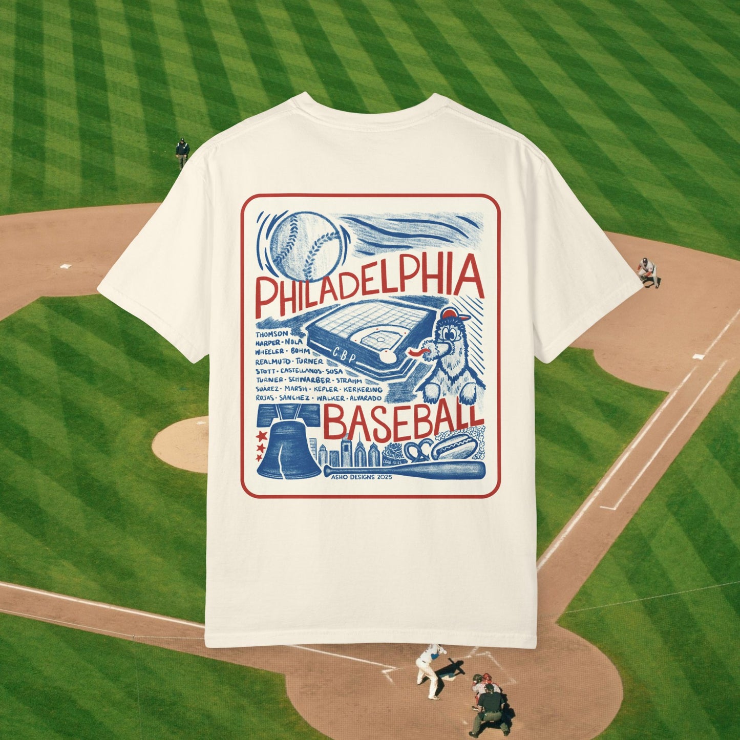 Philadelphia Phillies Collage Unisex T-Shirt – Comfort Colors Tee