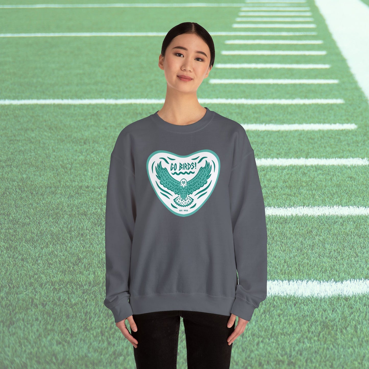 Go Birds Midnight Green Unisex Crewneck Sweatshirt