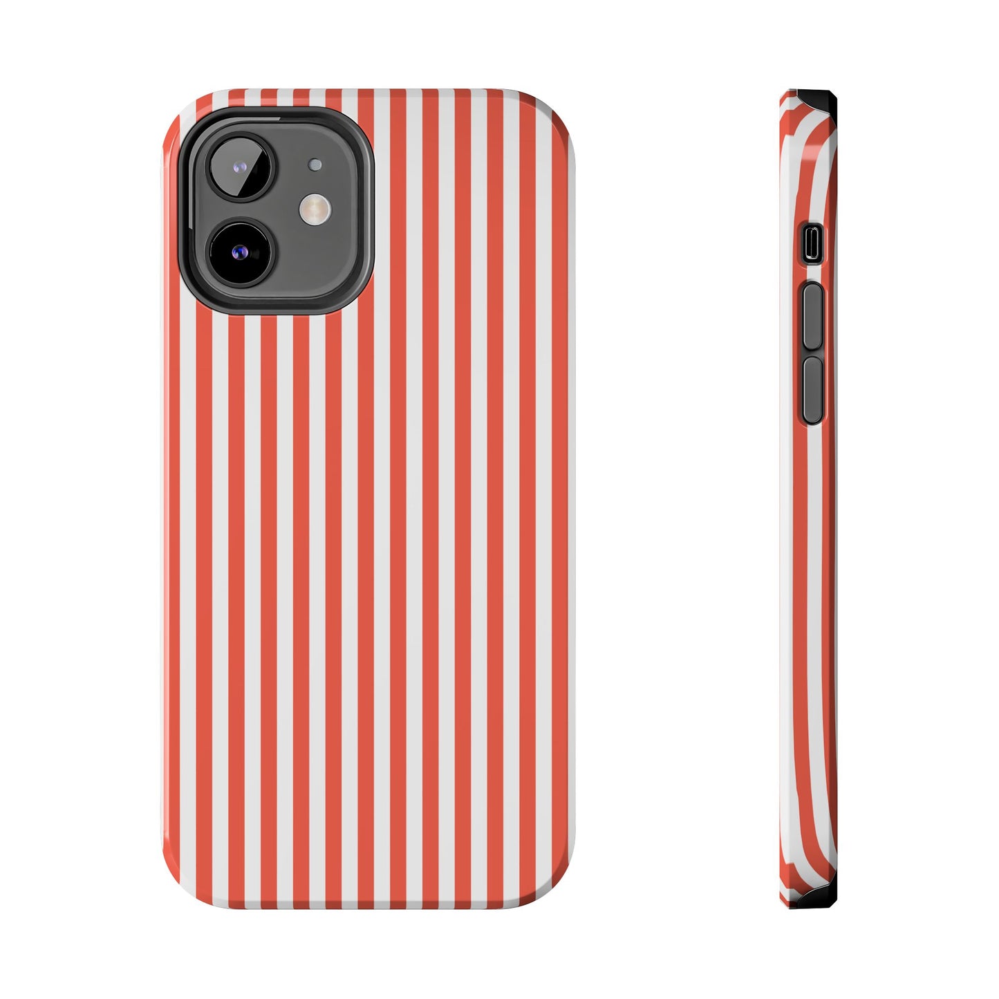 Red Stripes Phone Case - USA, Cute, Trendy, Durable, Hand-Designed Phone Cases