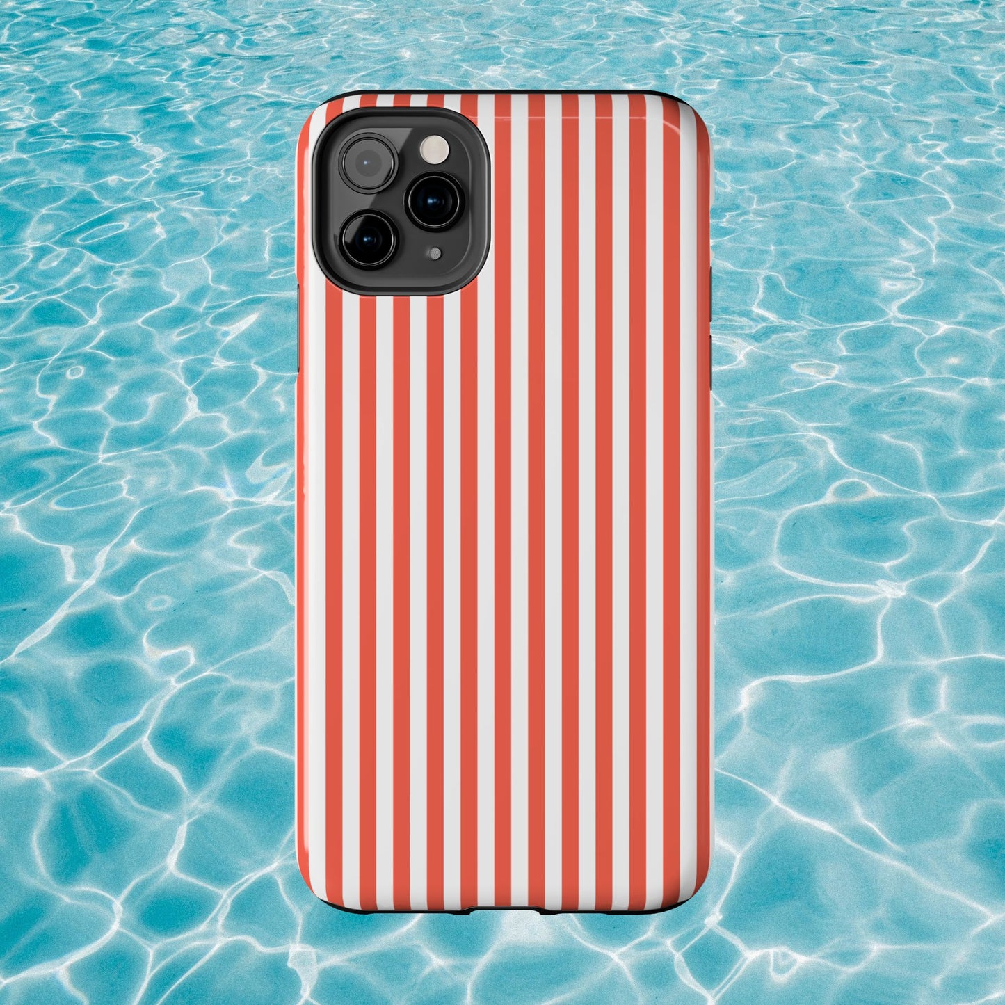 Red Stripes Phone Case - USA, Cute, Trendy, Durable, Hand-Designed Phone Cases