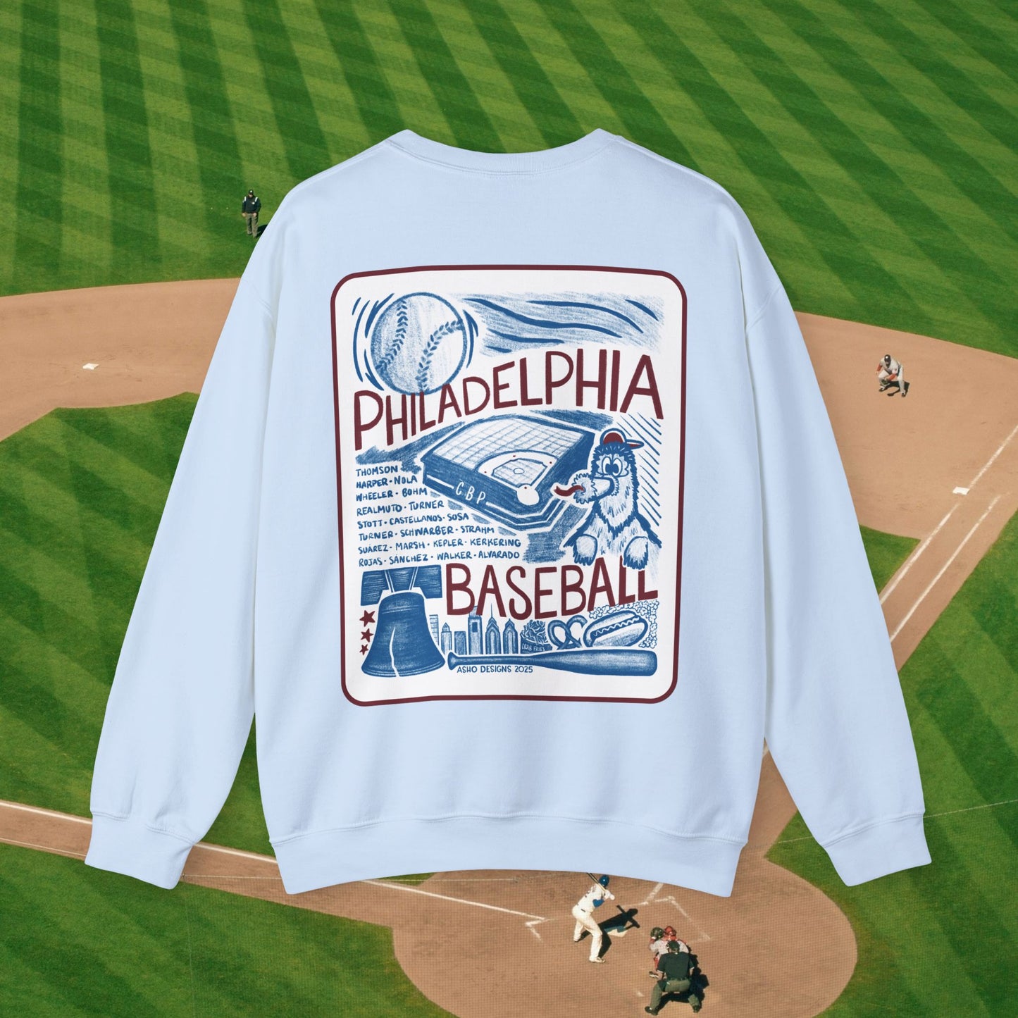 Philadelphia Baseball Unisex Crewneck Sweatshirt