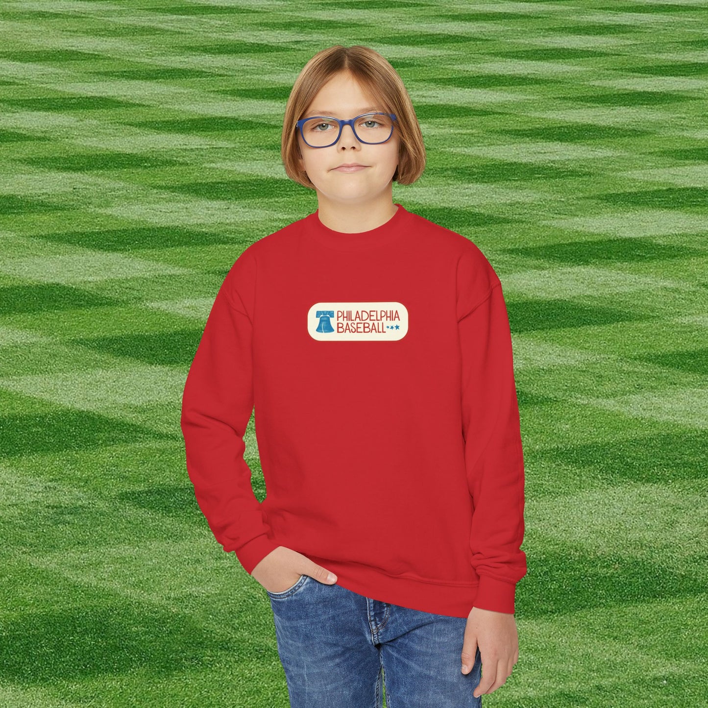 Kids Philadelphia Phillies Baseball Crewneck Sweatshirt - For Young Fans