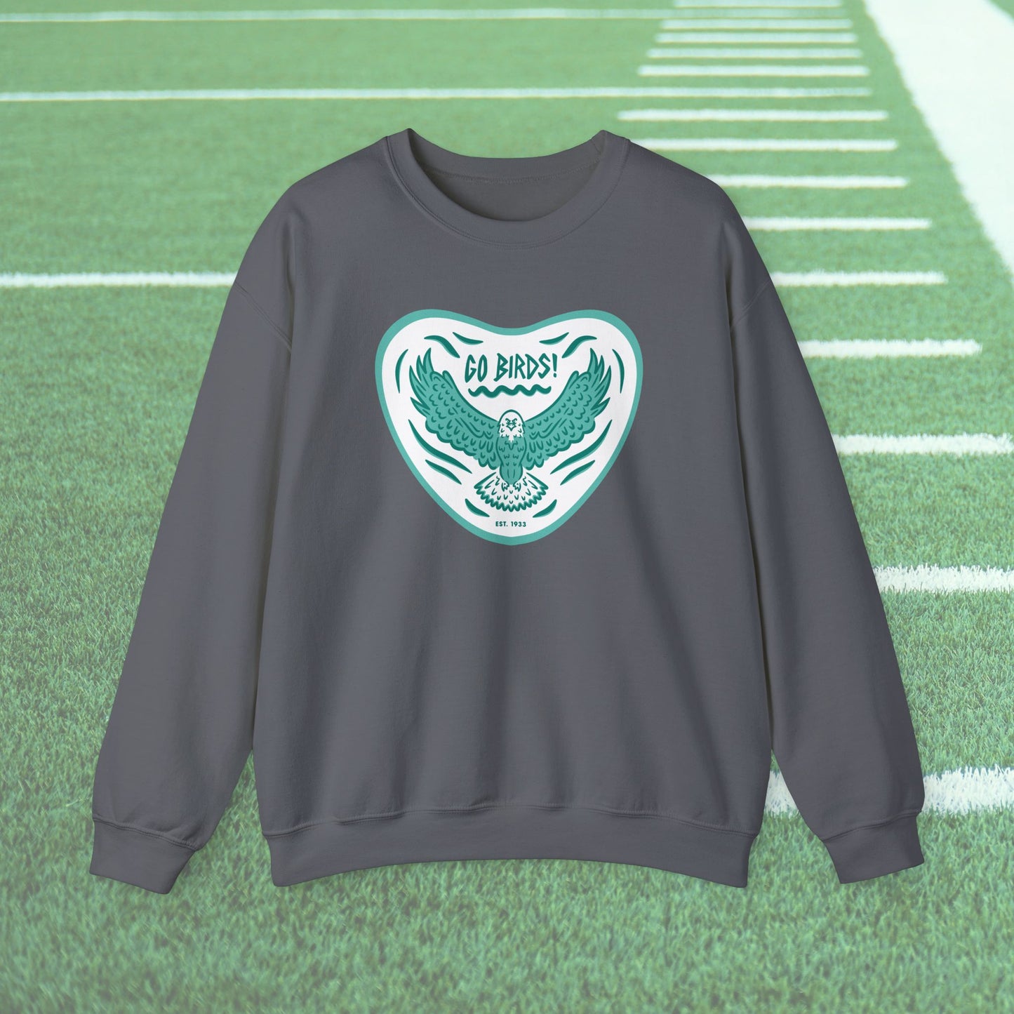 Go Birds Midnight Green Unisex Crewneck Sweatshirt