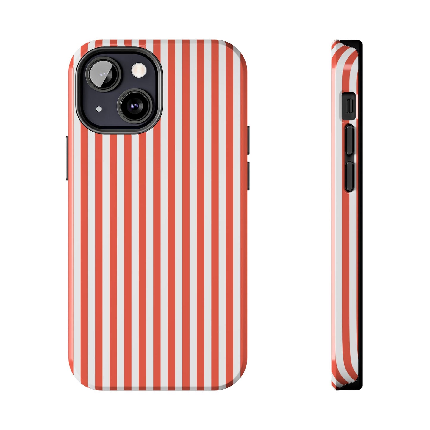 Red Stripes Phone Case - USA, Cute, Trendy, Durable, Hand-Designed Phone Cases
