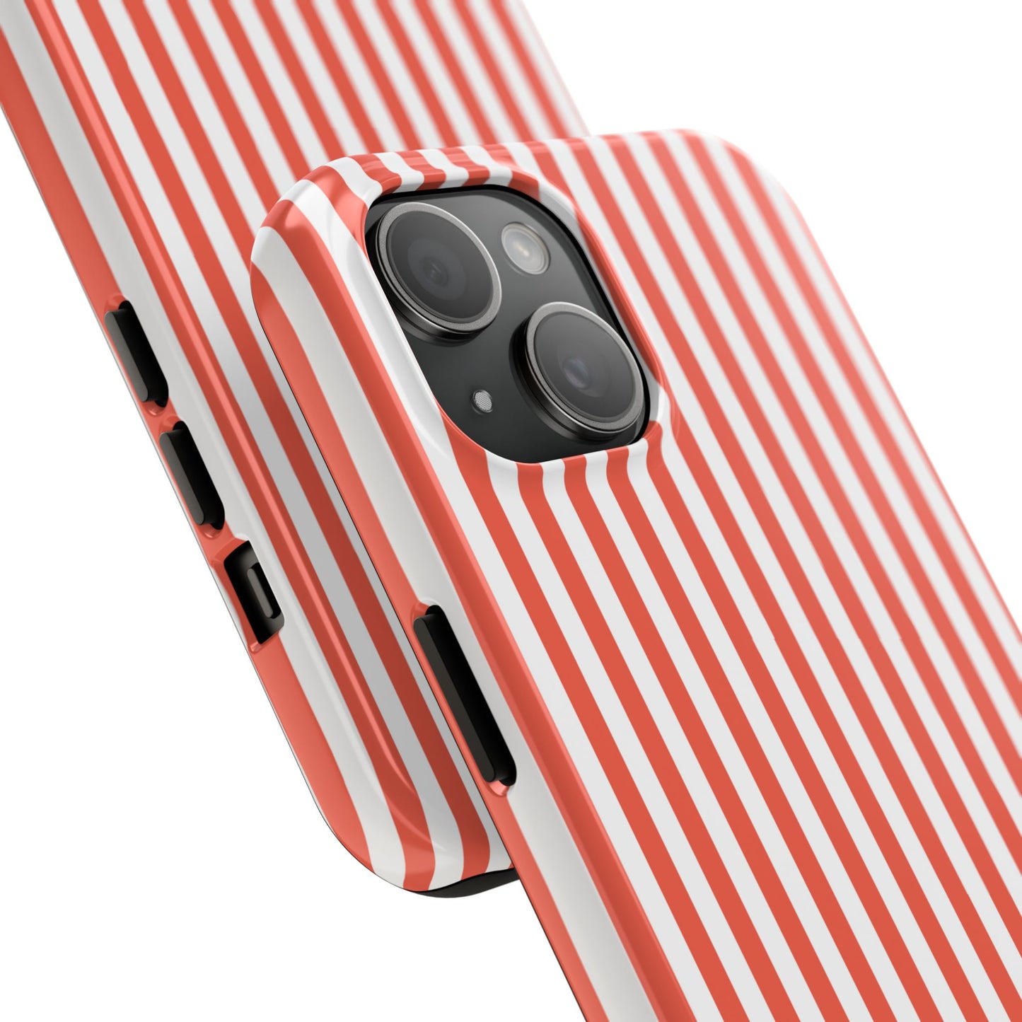 Red Stripes Phone Case - USA, Cute, Trendy, Durable, Hand-Designed Phone Cases