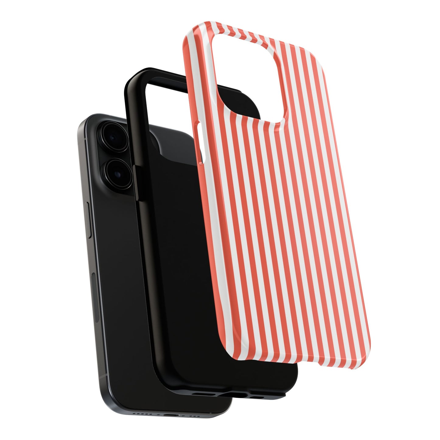 Red Stripes Phone Case - USA, Cute, Trendy, Durable, Hand-Designed Phone Cases