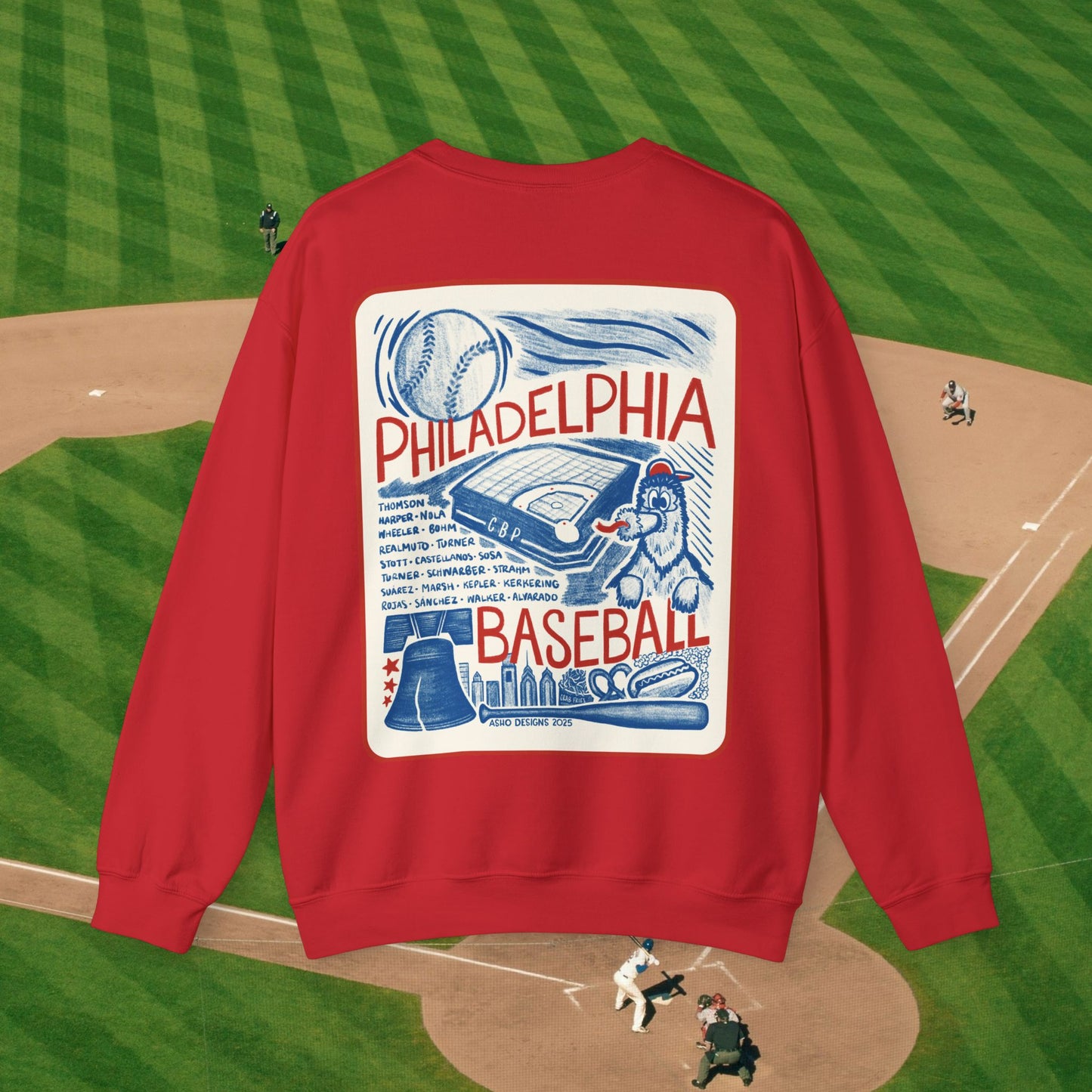 Philadelphia Baseball Unisex Crewneck Sweatshirt