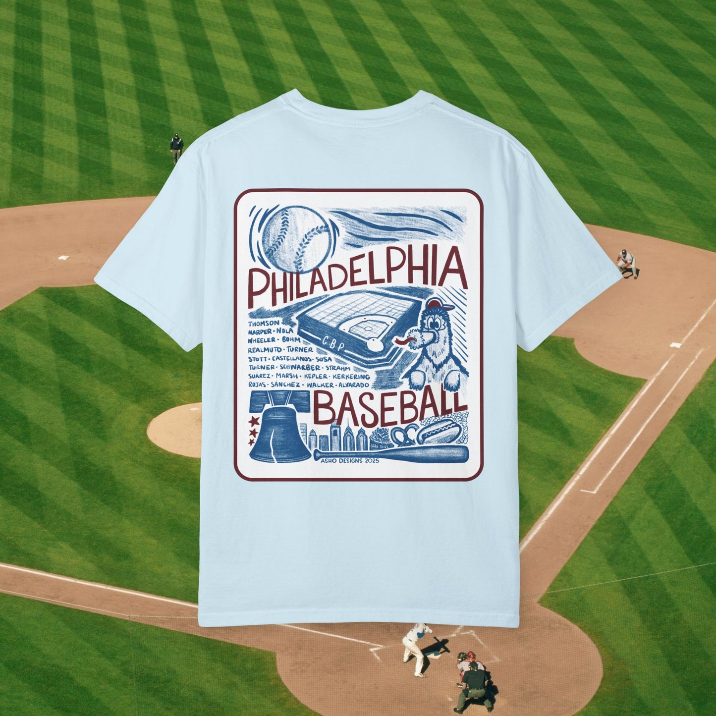 Philadelphia Phillies Collage Unisex T-Shirt – Comfort Colors Tee