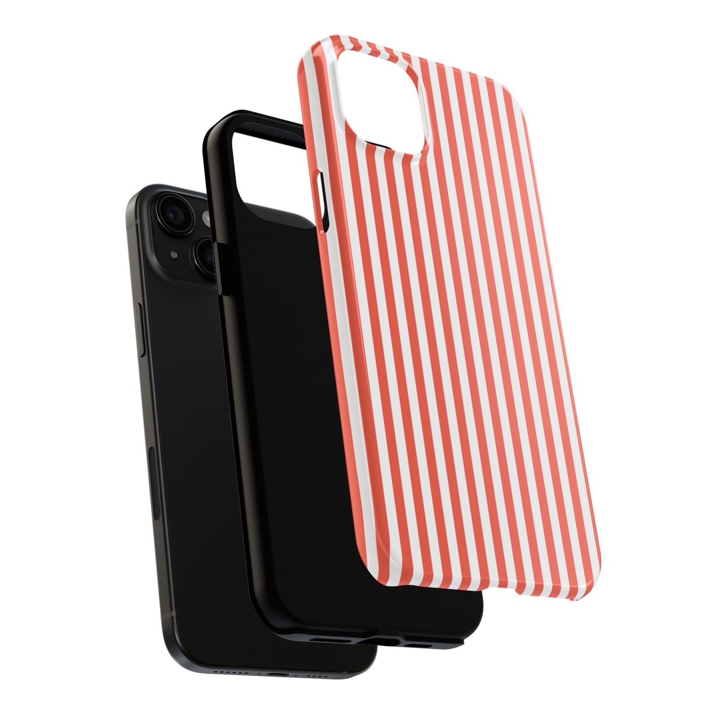 Red Stripes Phone Case - USA, Cute, Trendy, Durable, Hand-Designed Phone Cases