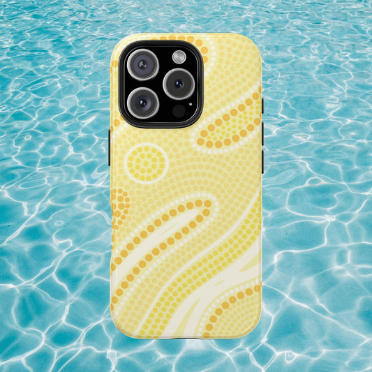 Butter Yellow "Dream in Dots" Phone Case - Cute, Trendy, Durable, Hand-Designed Phone Cases
