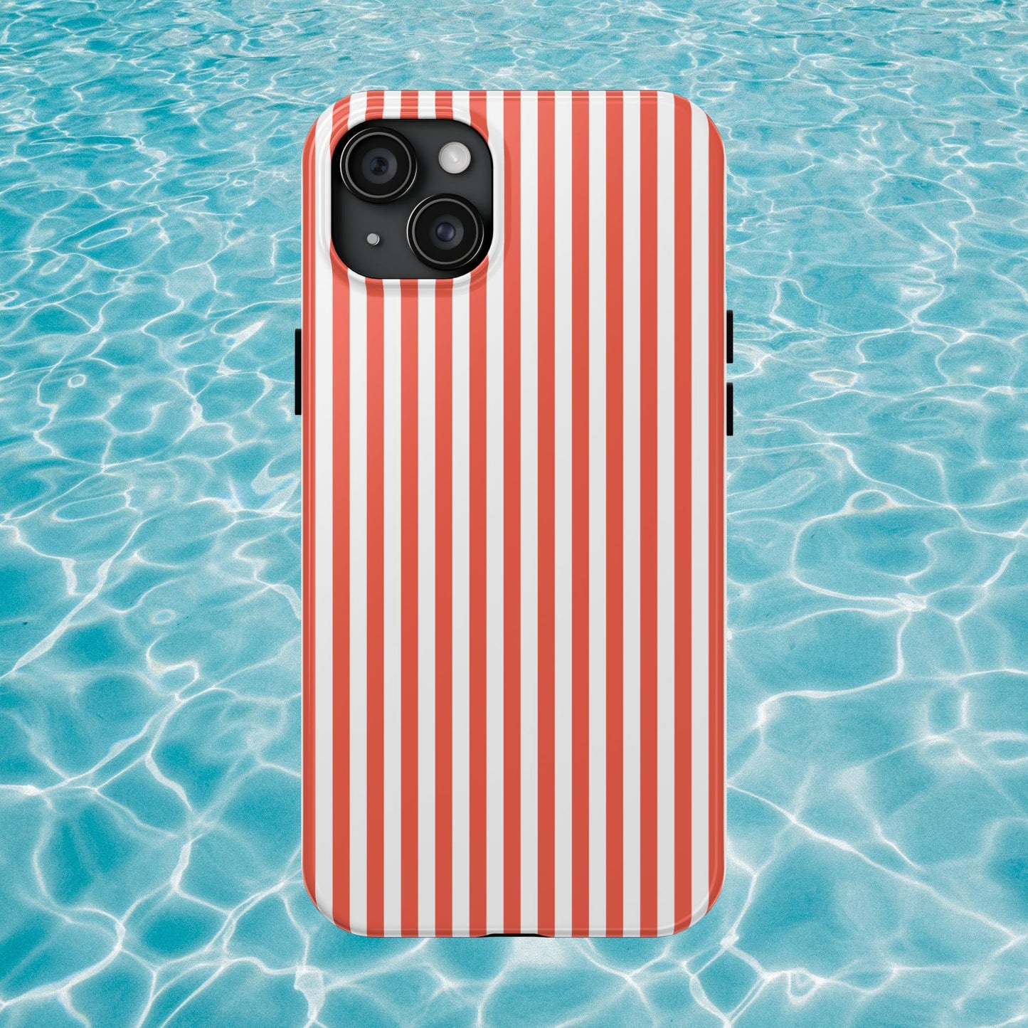 Red Stripes Phone Case - USA, Cute, Trendy, Durable, Hand-Designed Phone Cases