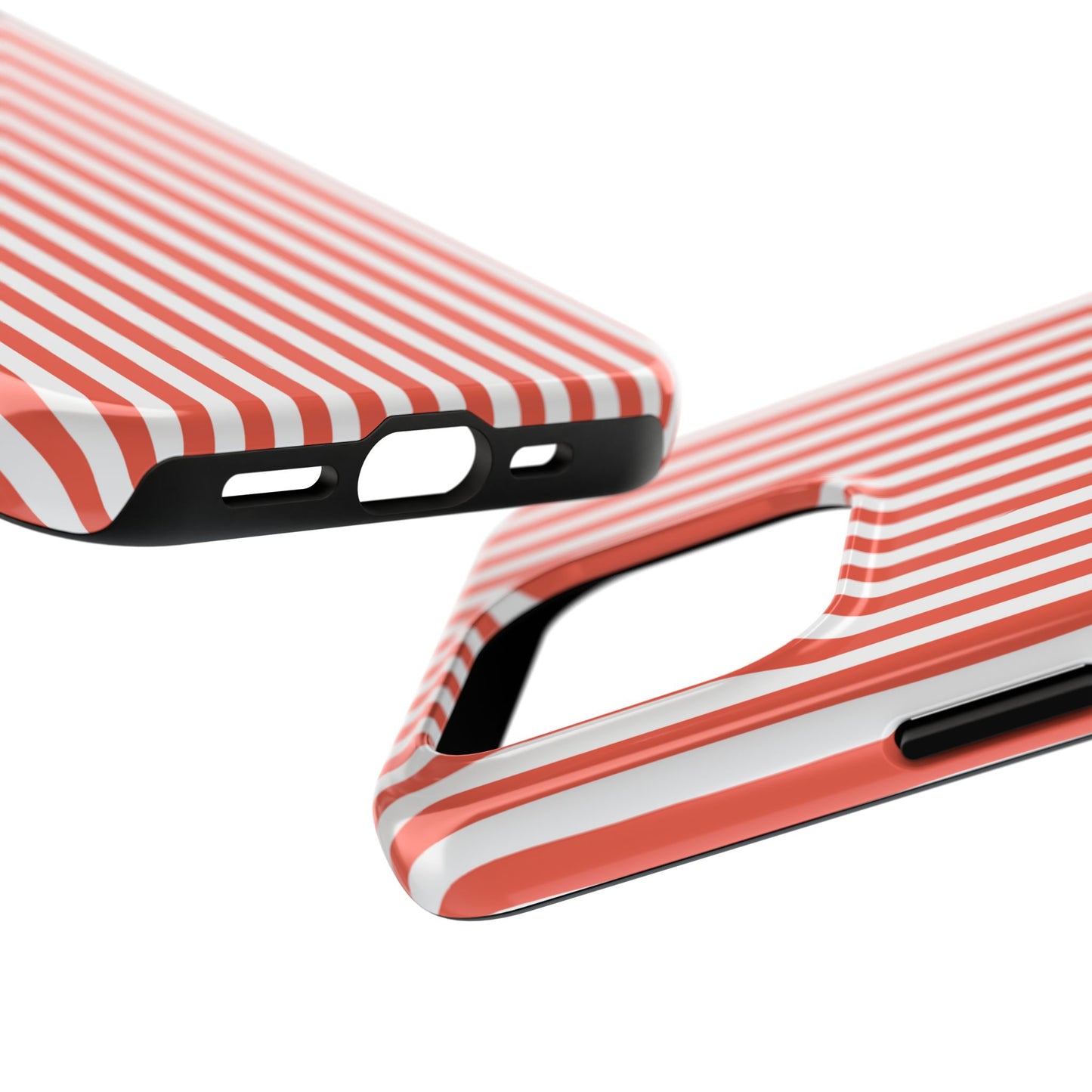 Red Stripes Phone Case - USA, Cute, Trendy, Durable, Hand-Designed Phone Cases