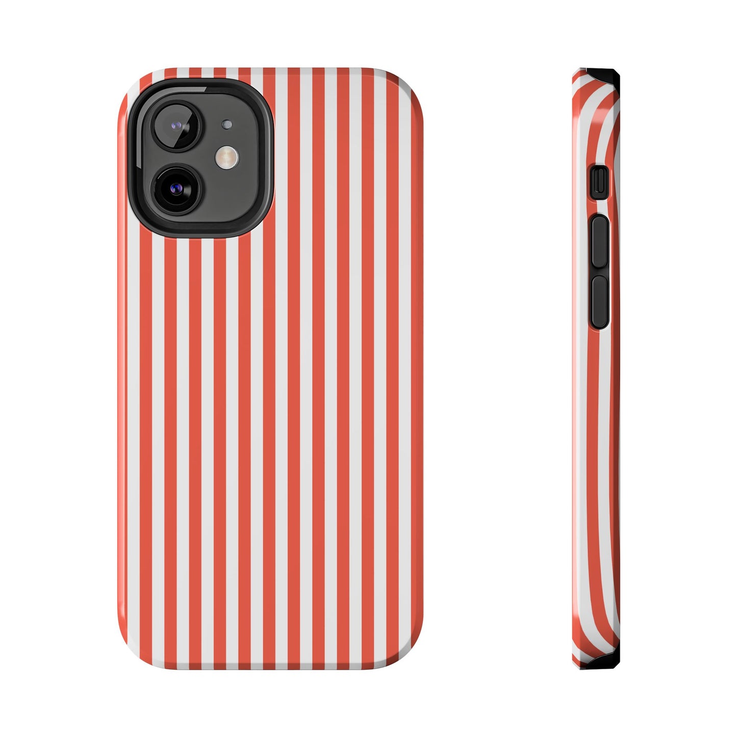 Red Stripes Phone Case - USA, Cute, Trendy, Durable, Hand-Designed Phone Cases