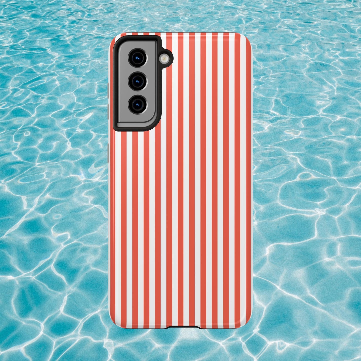 Red Stripes Phone Case - USA, Cute, Trendy, Durable, Hand-Designed Phone Cases