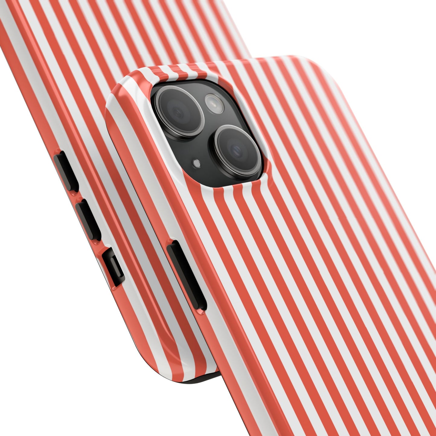 Red Stripes Phone Case - USA, Cute, Trendy, Durable, Hand-Designed Phone Cases
