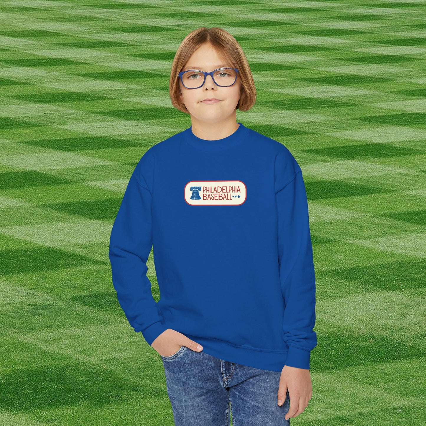 Kids Philadelphia Phillies Baseball Crewneck Sweatshirt - For Young Fans