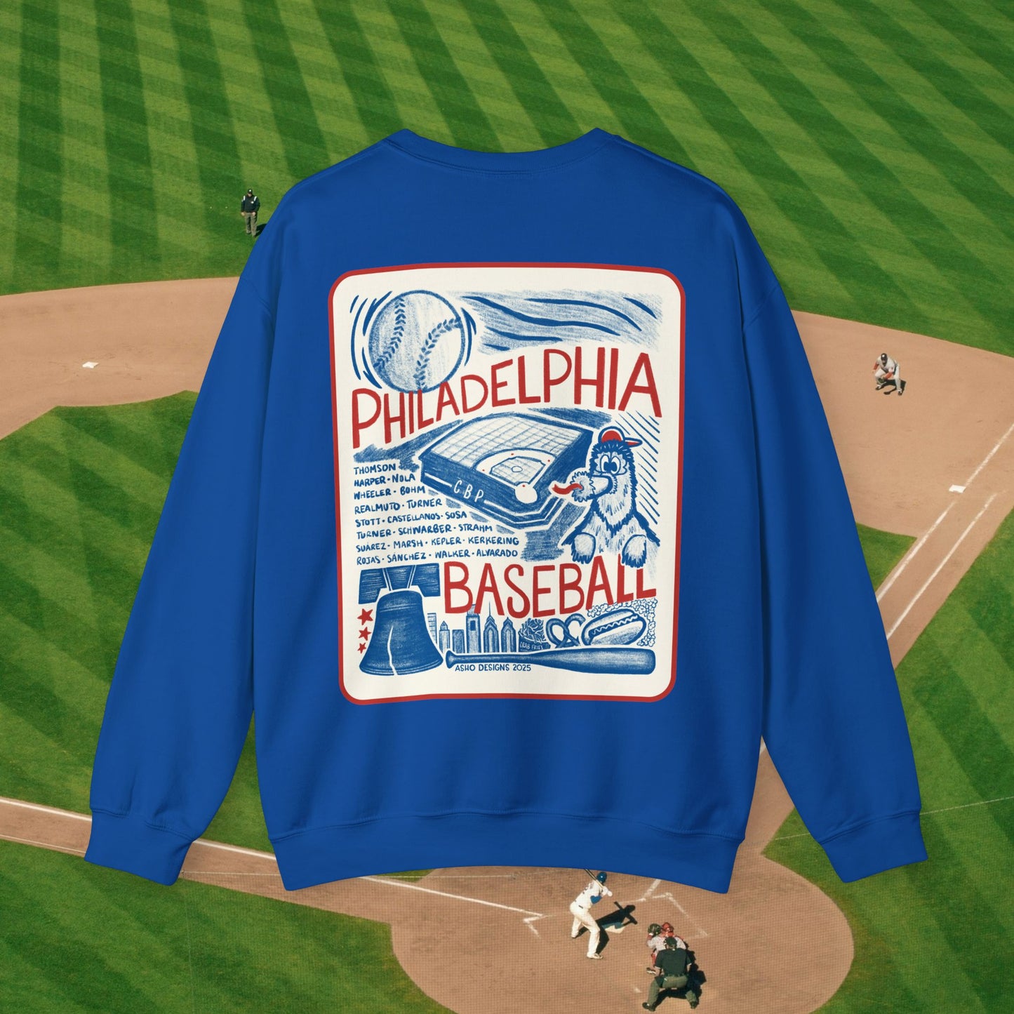 Philadelphia Baseball Unisex Crewneck Sweatshirt