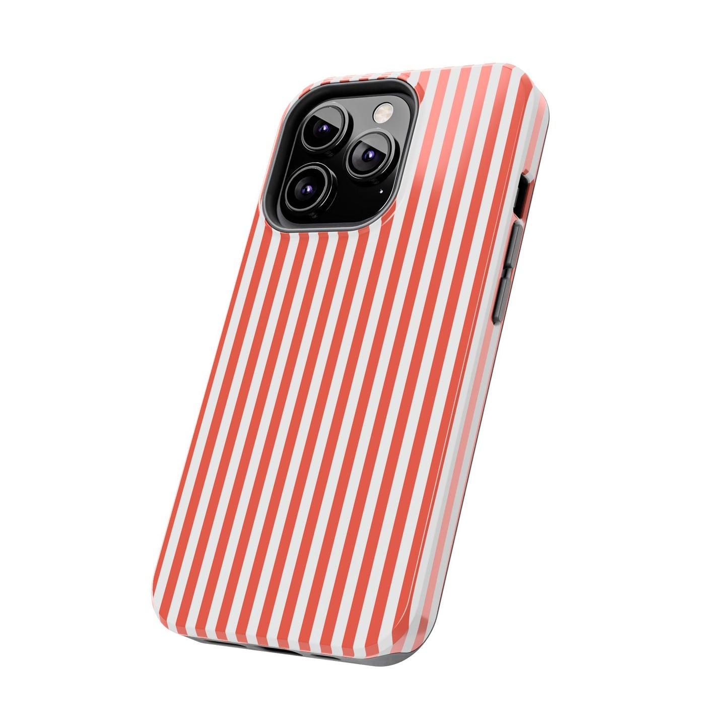 Red Stripes Phone Case - USA, Cute, Trendy, Durable, Hand-Designed Phone Cases
