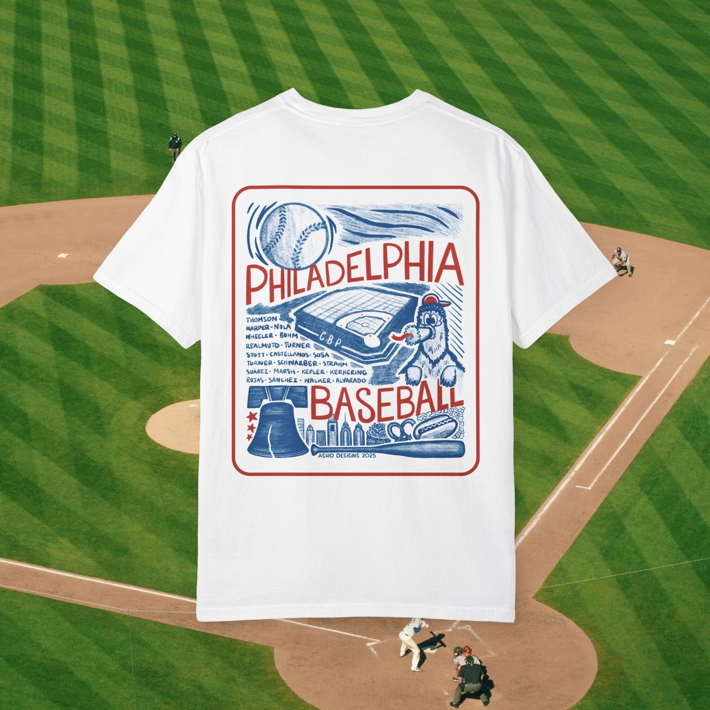 Philadelphia Phillies Collage Unisex T-Shirt – Comfort Colors Tee