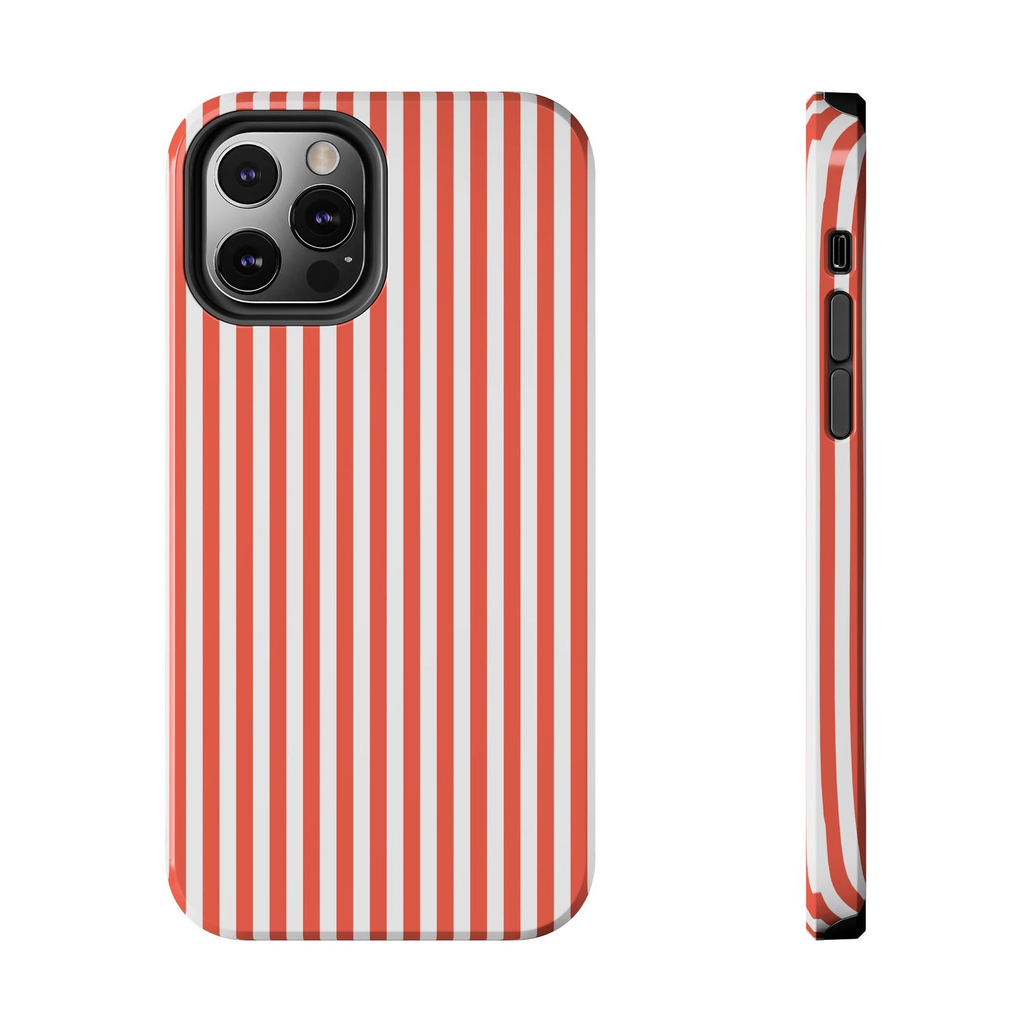 Red Stripes Phone Case - USA, Cute, Trendy, Durable, Hand-Designed Phone Cases