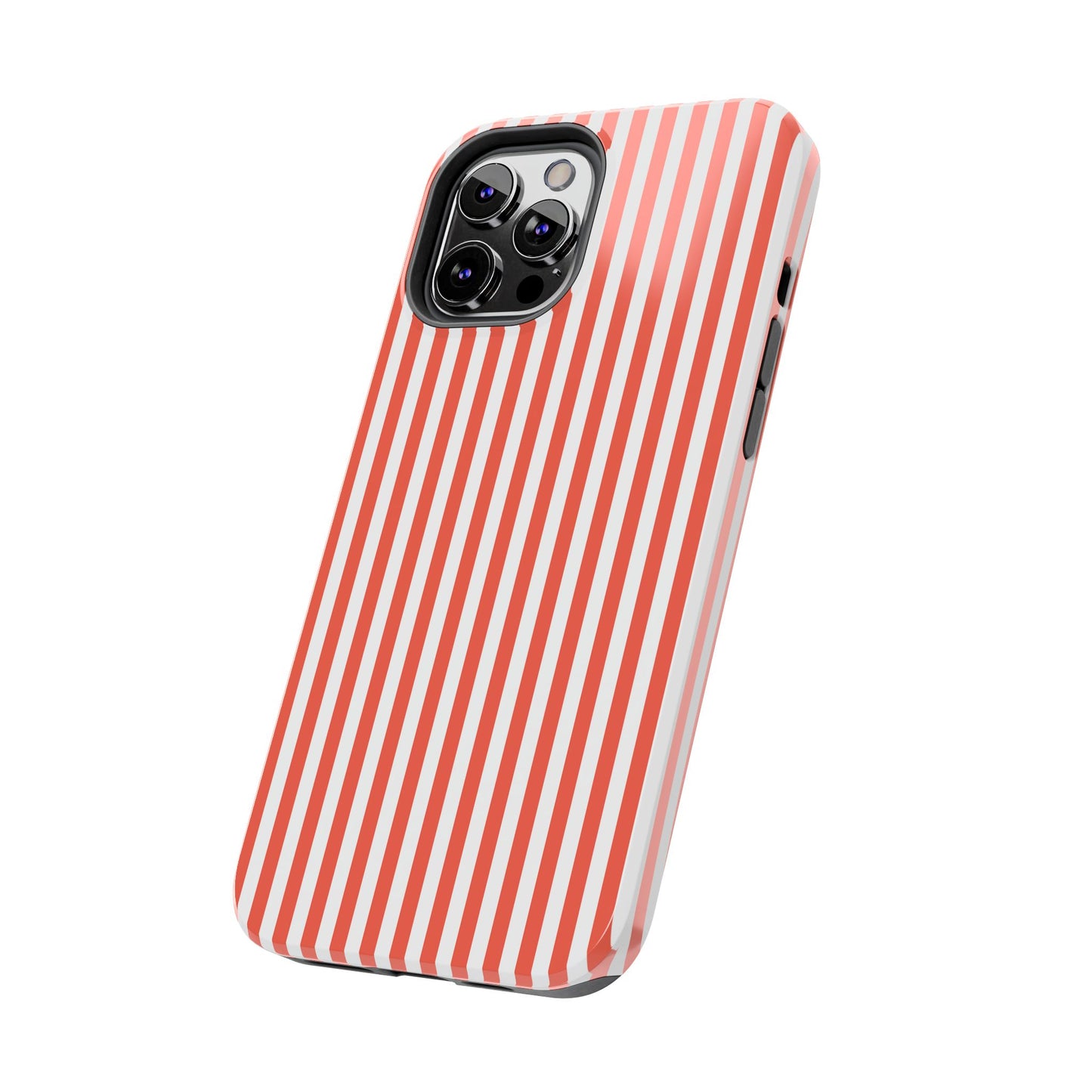 Red Stripes Phone Case - USA, Cute, Trendy, Durable, Hand-Designed Phone Cases