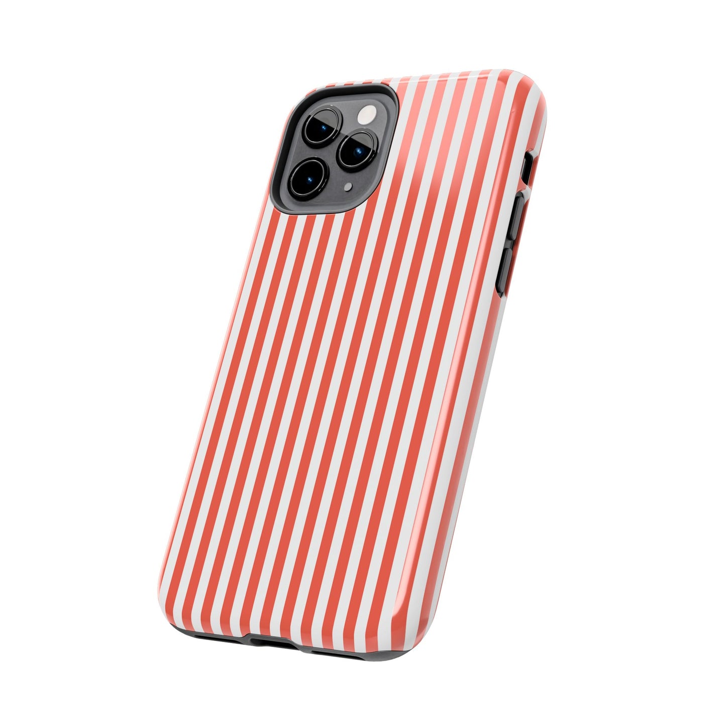 Red Stripes Phone Case - USA, Cute, Trendy, Durable, Hand-Designed Phone Cases