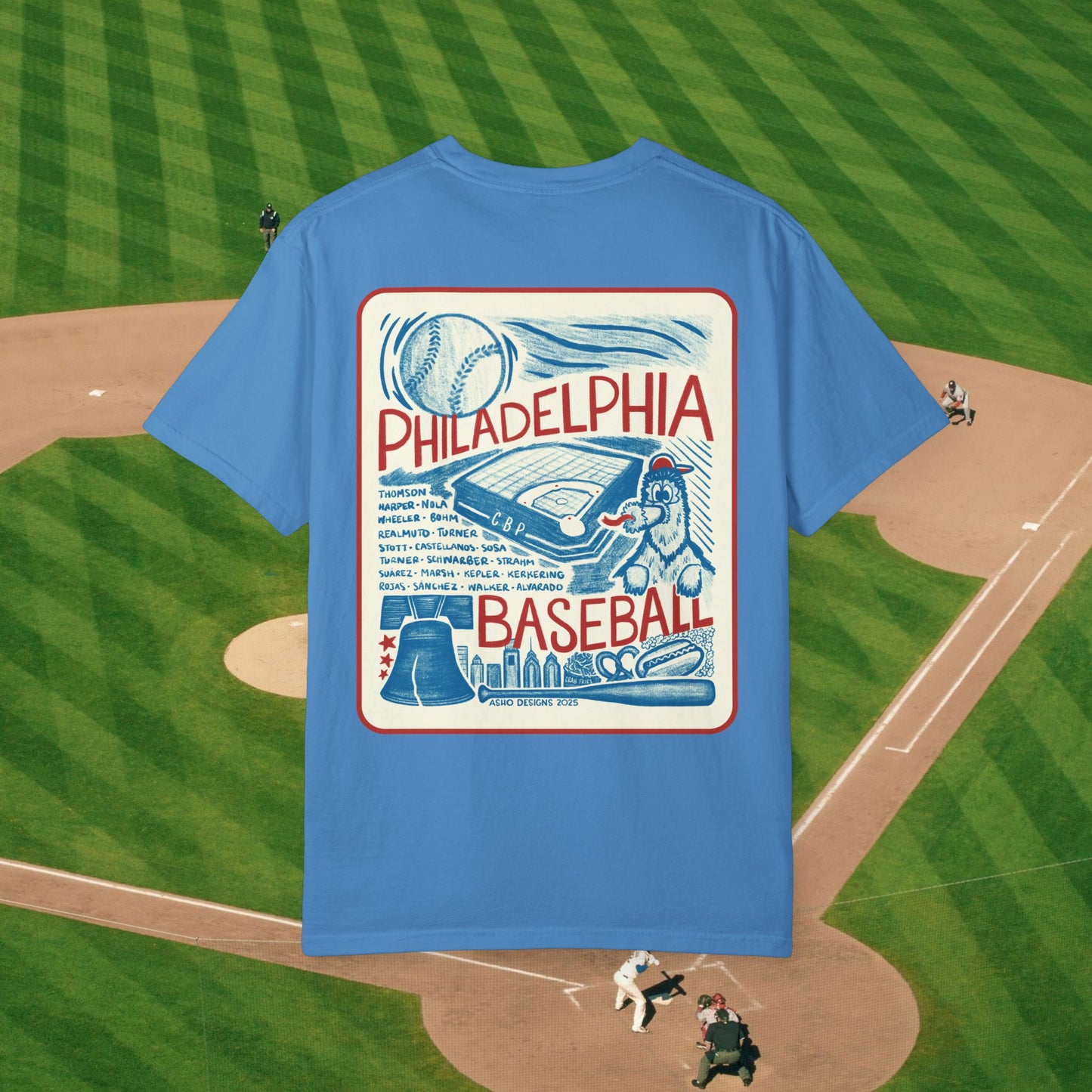 Philadelphia Phillies Collage Unisex T-Shirt – Comfort Colors Tee