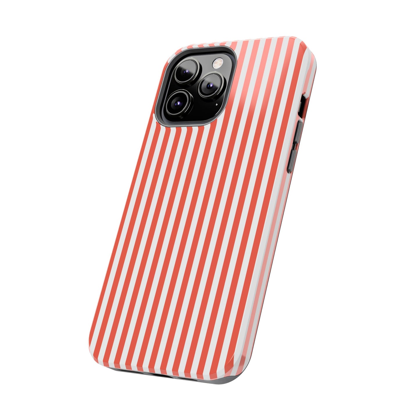 Red Stripes Phone Case - USA, Cute, Trendy, Durable, Hand-Designed Phone Cases