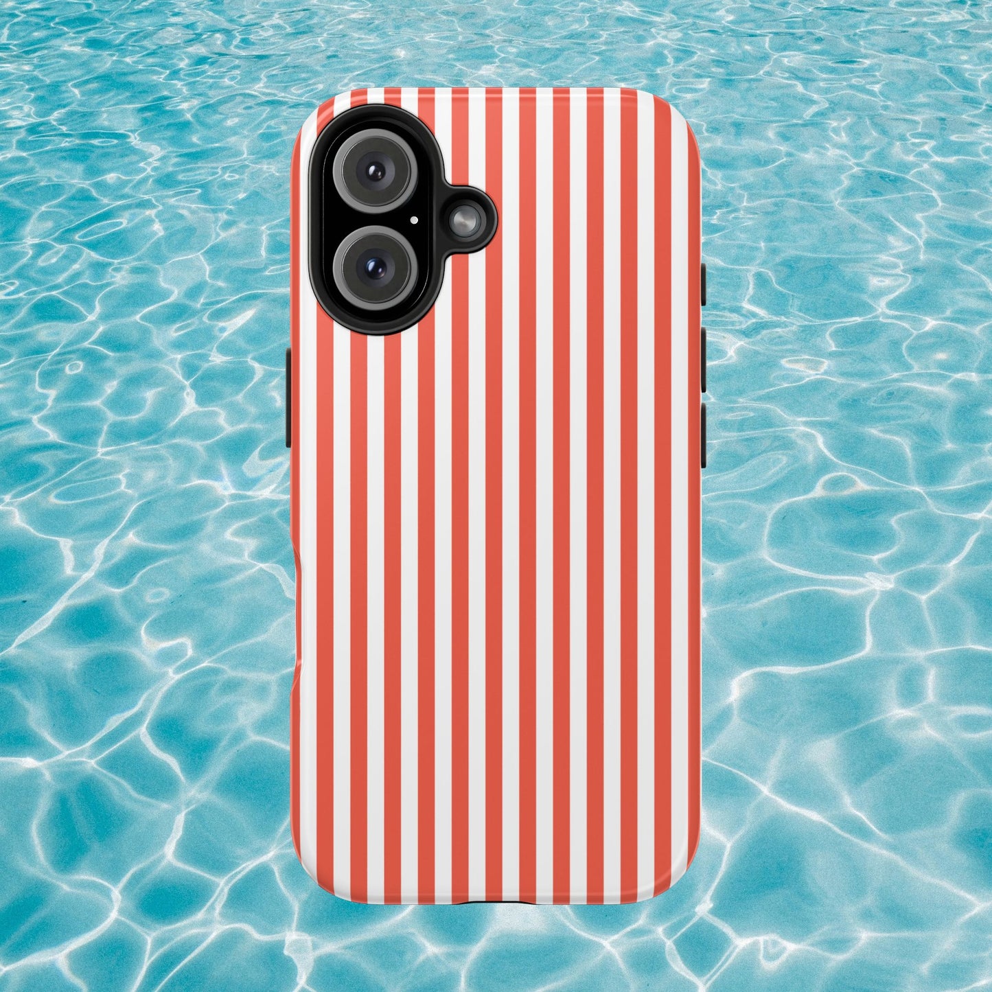 Red Stripes Phone Case - USA, Cute, Trendy, Durable, Hand-Designed Phone Cases