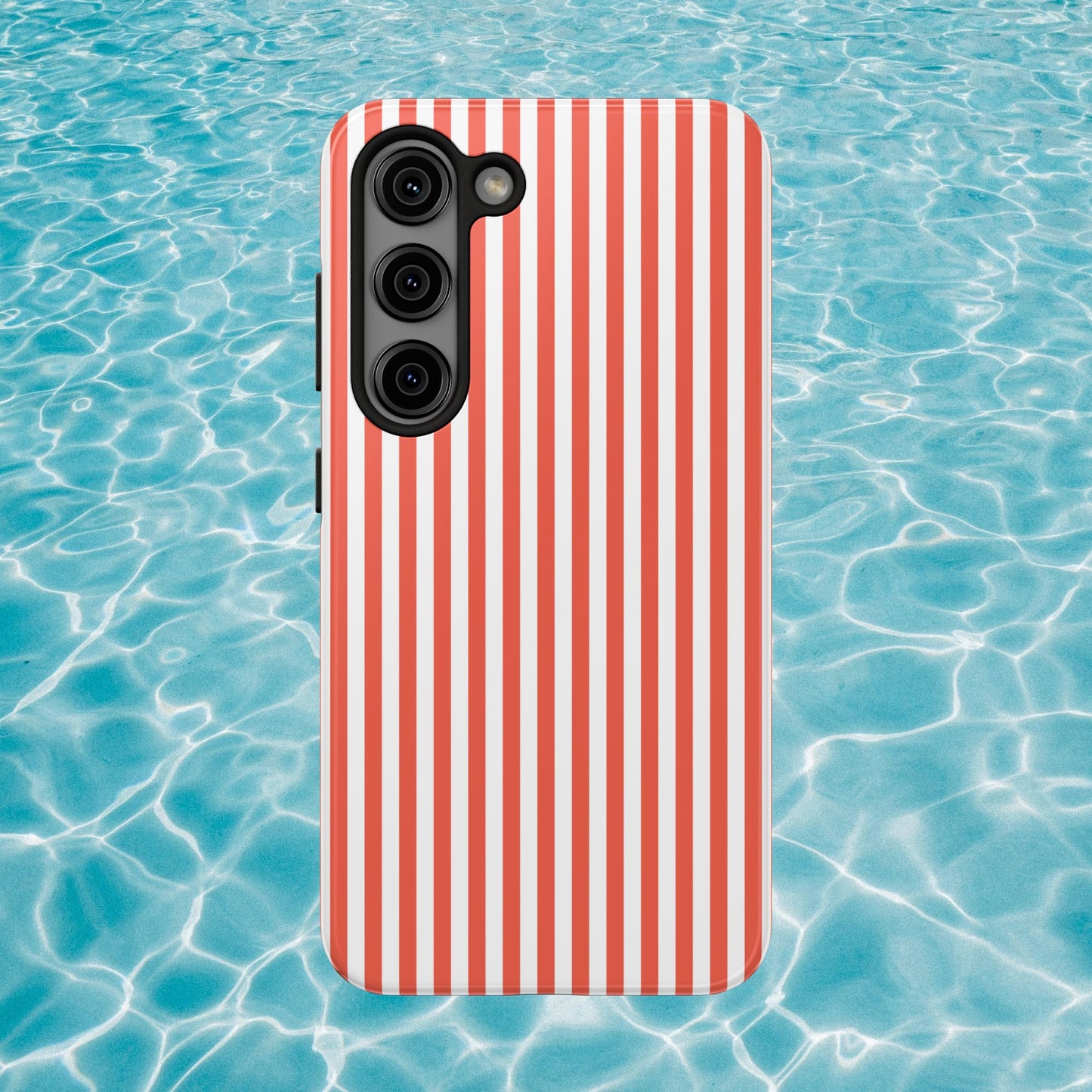 Red Stripes Phone Case - USA, Cute, Trendy, Durable, Hand-Designed Phone Cases