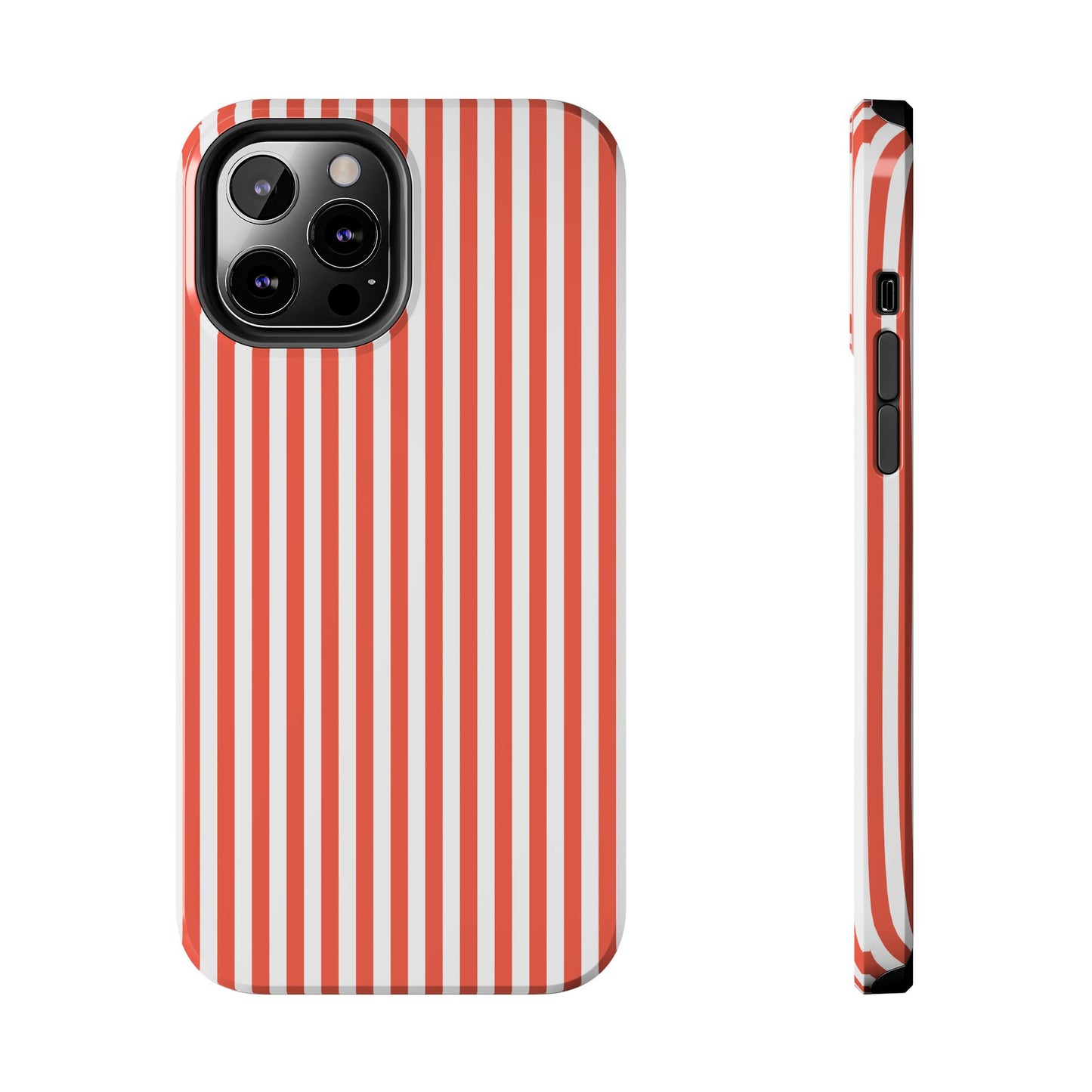 Red Stripes Phone Case - USA, Cute, Trendy, Durable, Hand-Designed Phone Cases