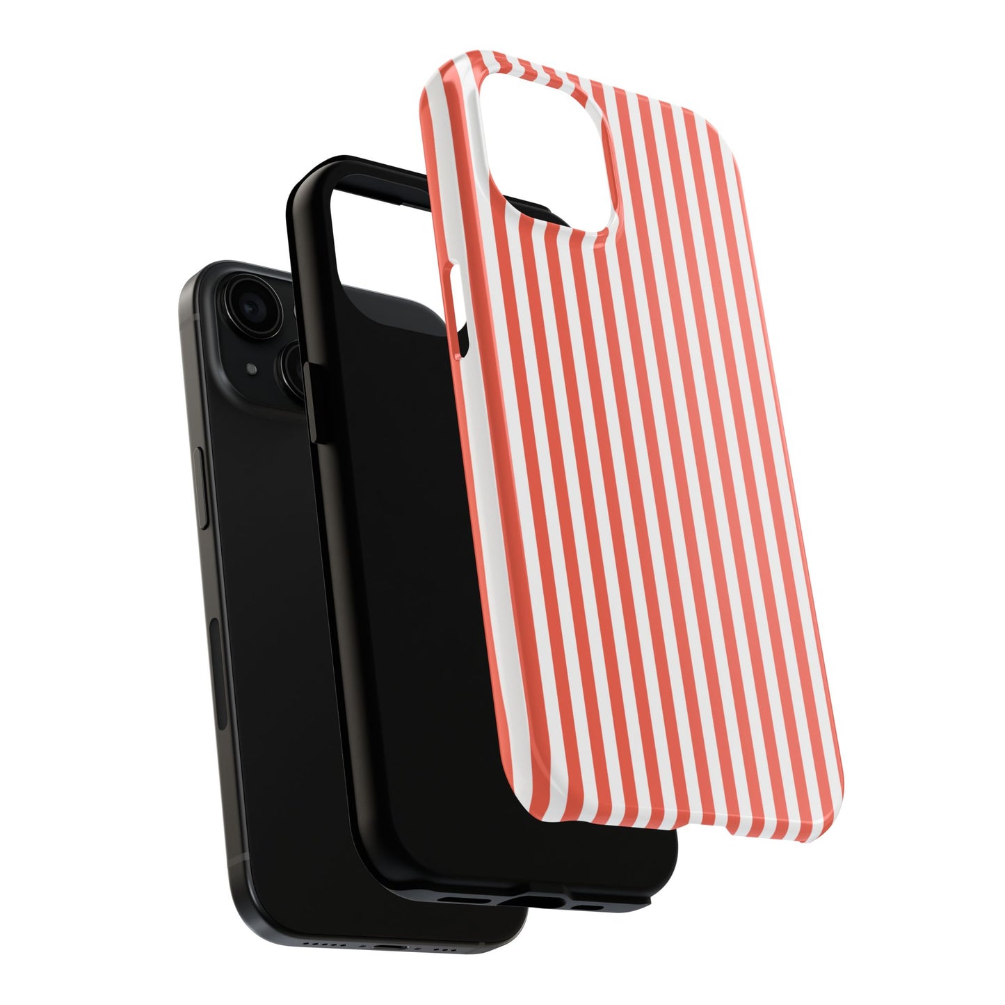 Red Stripes Phone Case - USA, Cute, Trendy, Durable, Hand-Designed Phone Cases