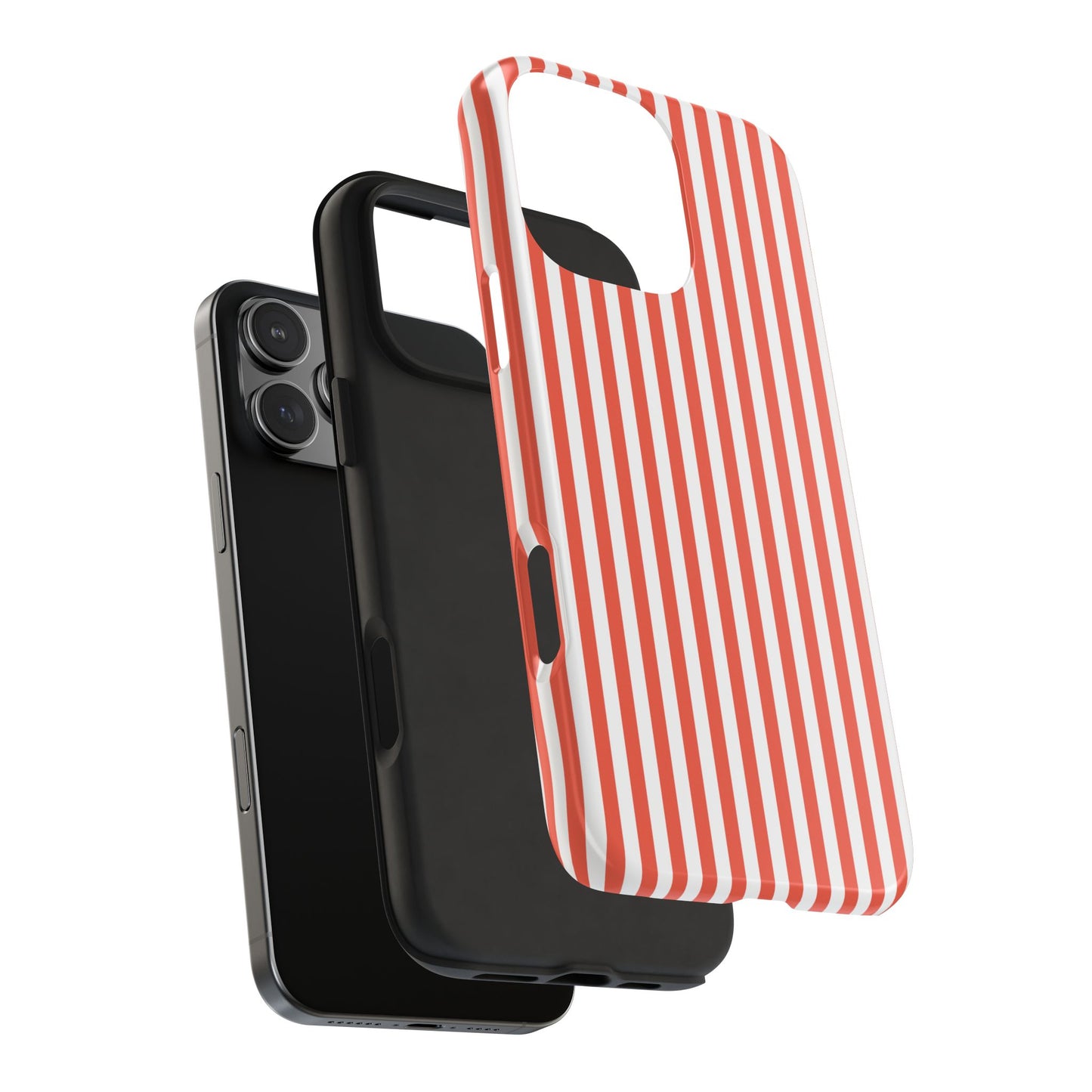 Red Stripes Phone Case - USA, Cute, Trendy, Durable, Hand-Designed Phone Cases