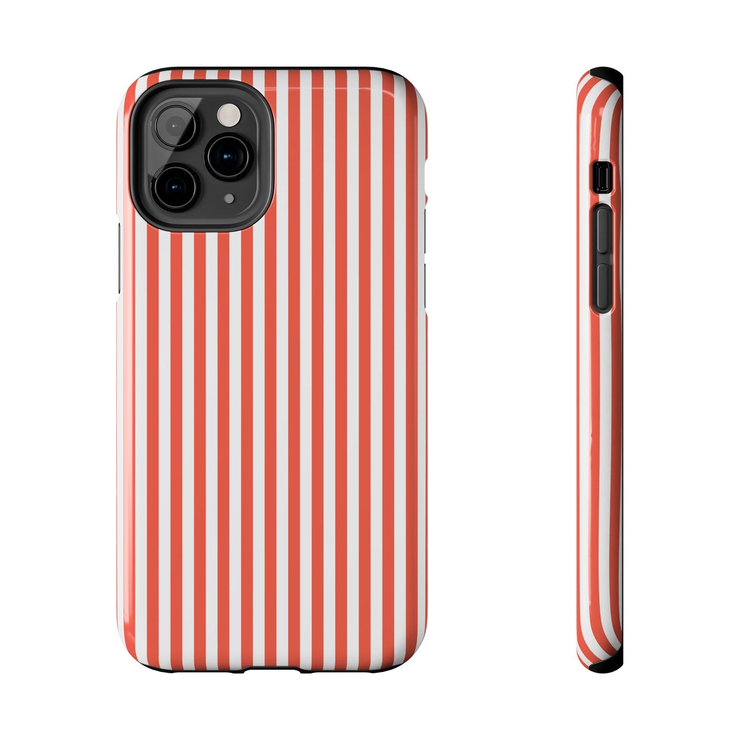 Red Stripes Phone Case - USA, Cute, Trendy, Durable, Hand-Designed Phone Cases