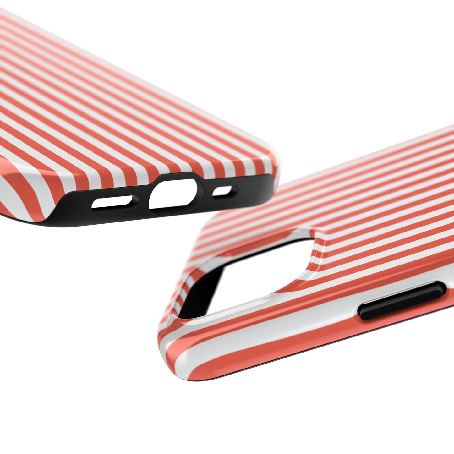 Red Stripes Phone Case - USA, Cute, Trendy, Durable, Hand-Designed Phone Cases