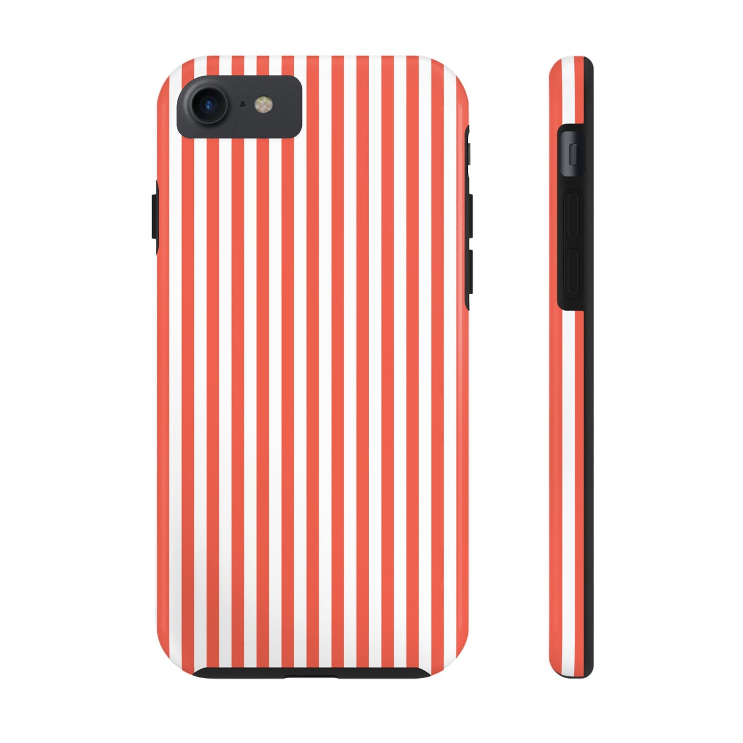 Red Stripes Phone Case - USA, Cute, Trendy, Durable, Hand-Designed Phone Cases