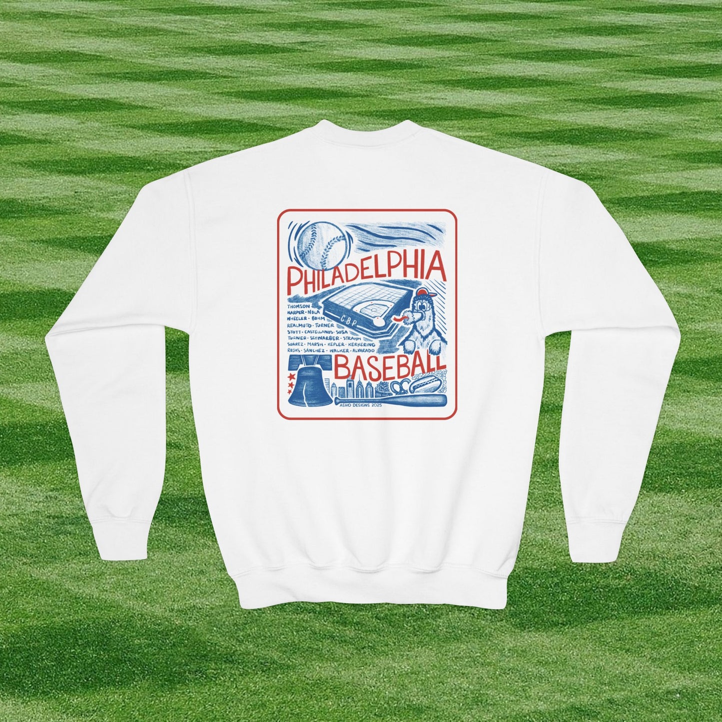 Kids Philadelphia Phillies Baseball Crewneck Sweatshirt - For Young Fans