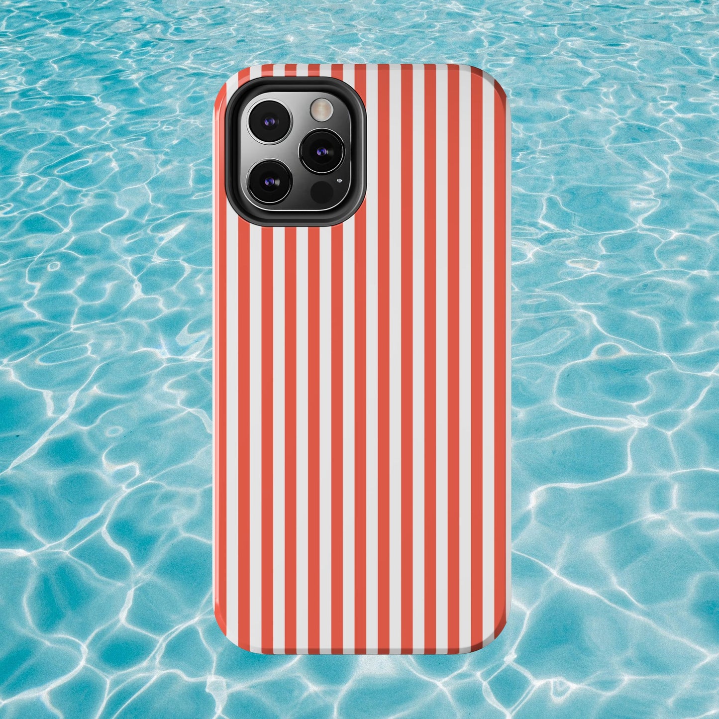 Red Stripes Phone Case - USA, Cute, Trendy, Durable, Hand-Designed Phone Cases