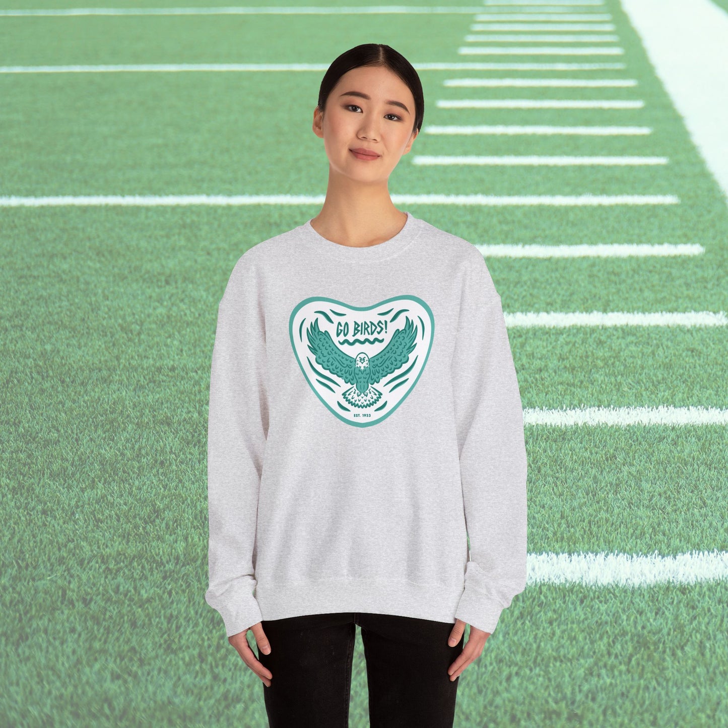 Go Birds Midnight Green Unisex Crewneck Sweatshirt