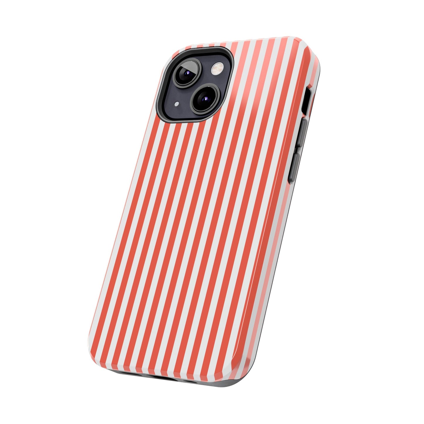 Red Stripes Phone Case - USA, Cute, Trendy, Durable, Hand-Designed Phone Cases